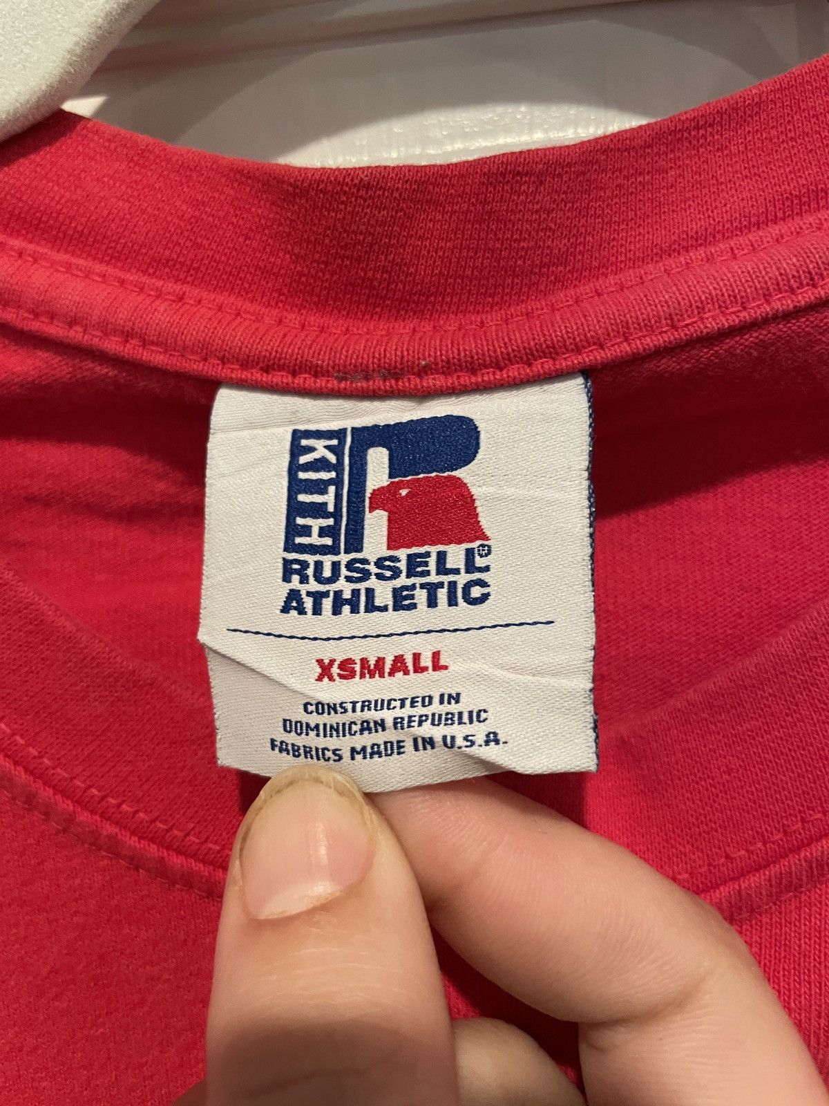 Kith × Russell Athletic SS19 Kith x Russell Athletic Logo Tee Red Size US XS / EU 42 / 0 - 4 Thumbnail