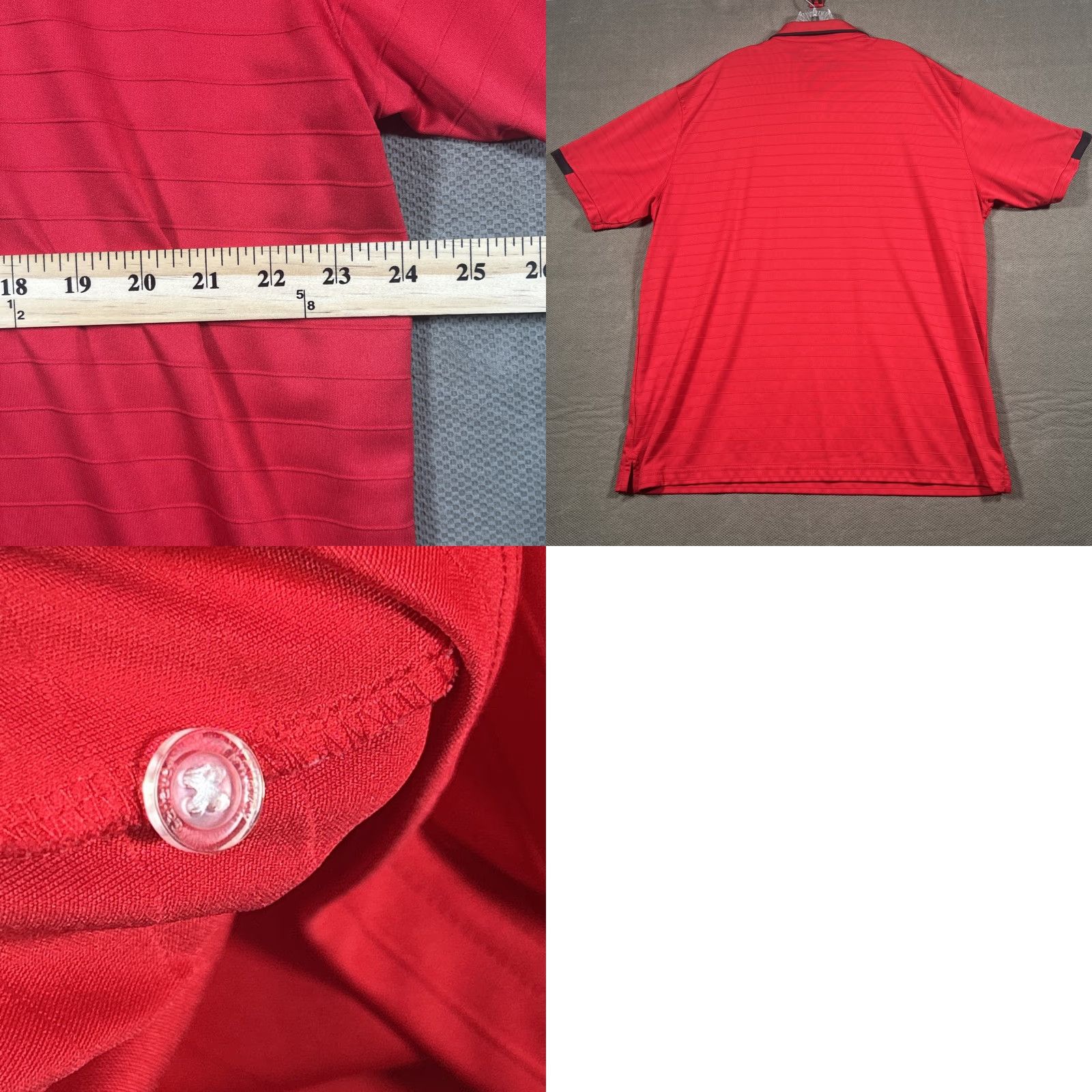 Callaway Callaway Polo Shirt 2XL Red Striped Opti Dri Performance Golf Stretch Mens Size US XXL / EU 58 / 5 - 8 Thumbnail