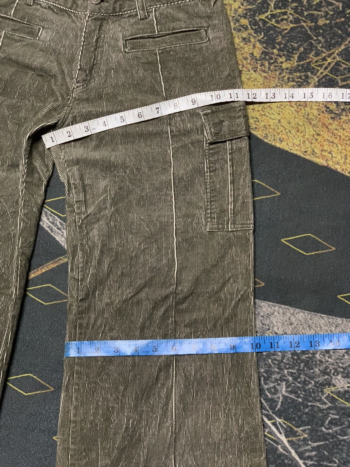 パンツ CECIL McBEE rope belt linen bell-bottom Cecil Mcbee Low