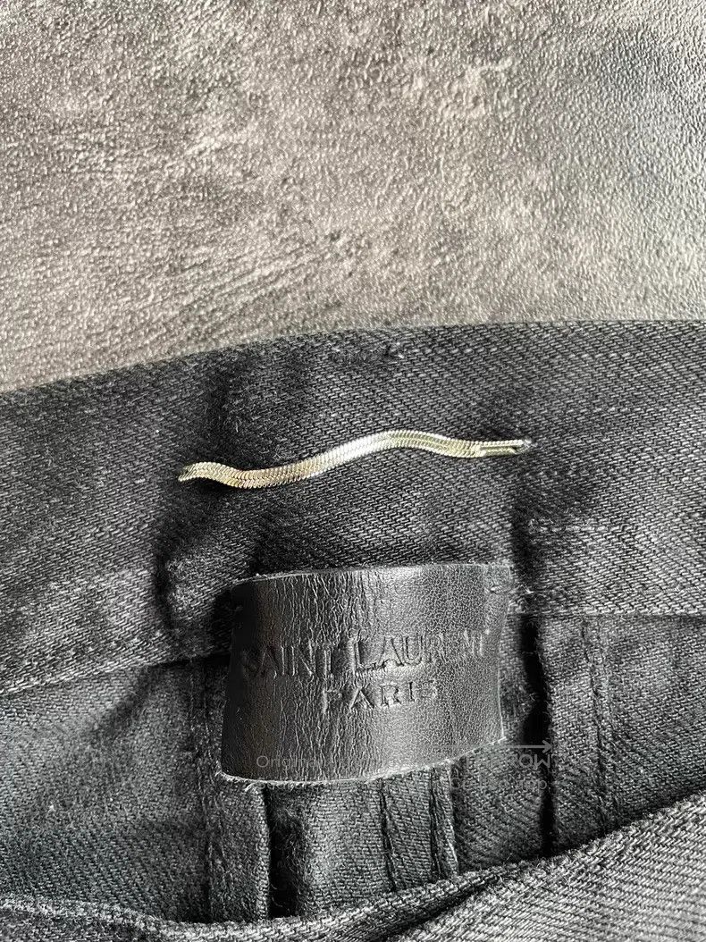 Saint Laurent Paris Saint Laurent Paris Black and Grey Faded Patch Destroyed D Size US 33 - 7 Thumbnail