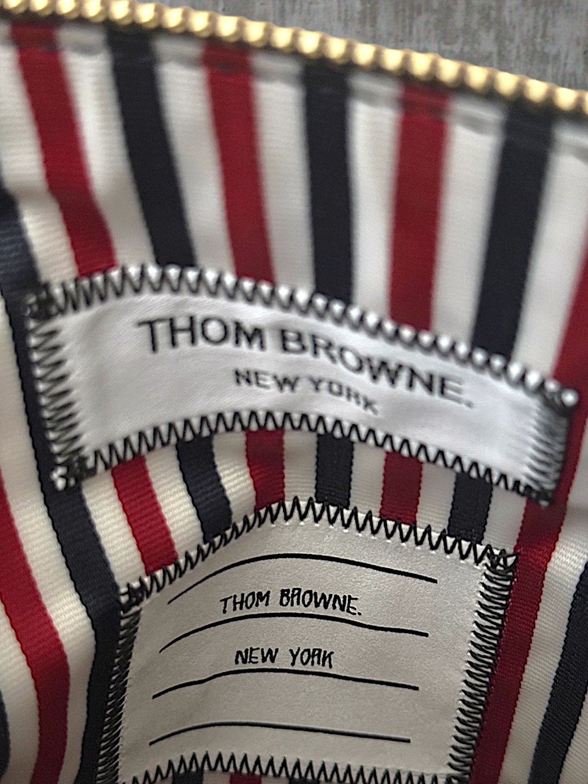 Thom Browne Thom Browne Tweed Zip Pouch Size ONE SIZE - 9 Thumbnail