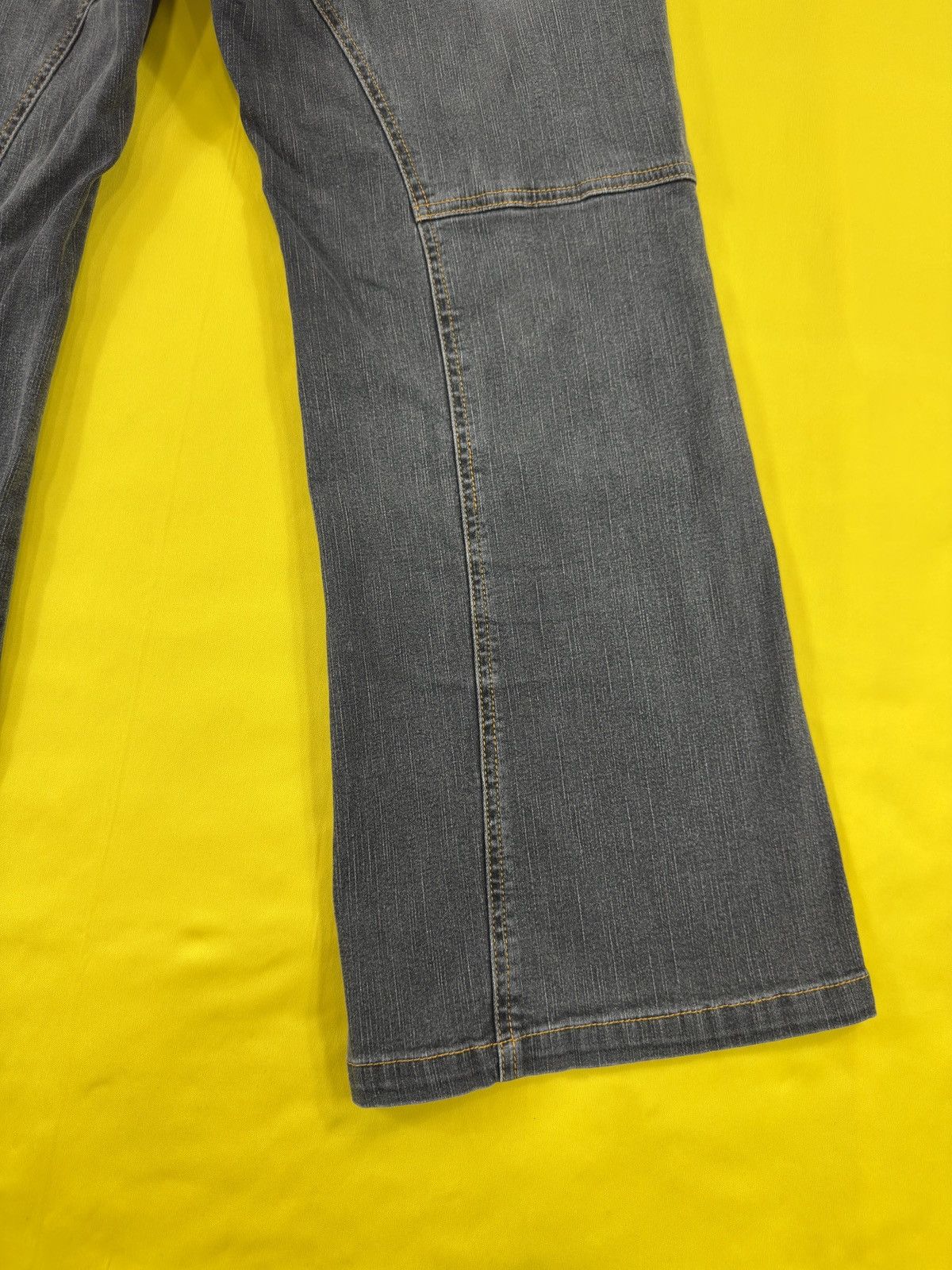 Japanese Brand Smile land X tornado mart style spiral flare jeans Size US 33 - 21 Thumbnail
