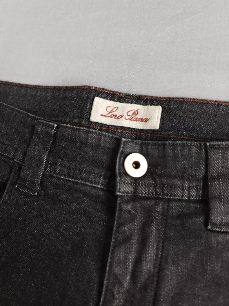 Loro Piana LORO PIANA Dark grey jeans Size US 33 - 4 Thumbnail