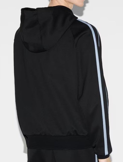 Gucci o1la5ras0426 Embroidered Jersey Zip Jacket in Black Size US M / EU 48-50 / 2 - 3 Thumbnail