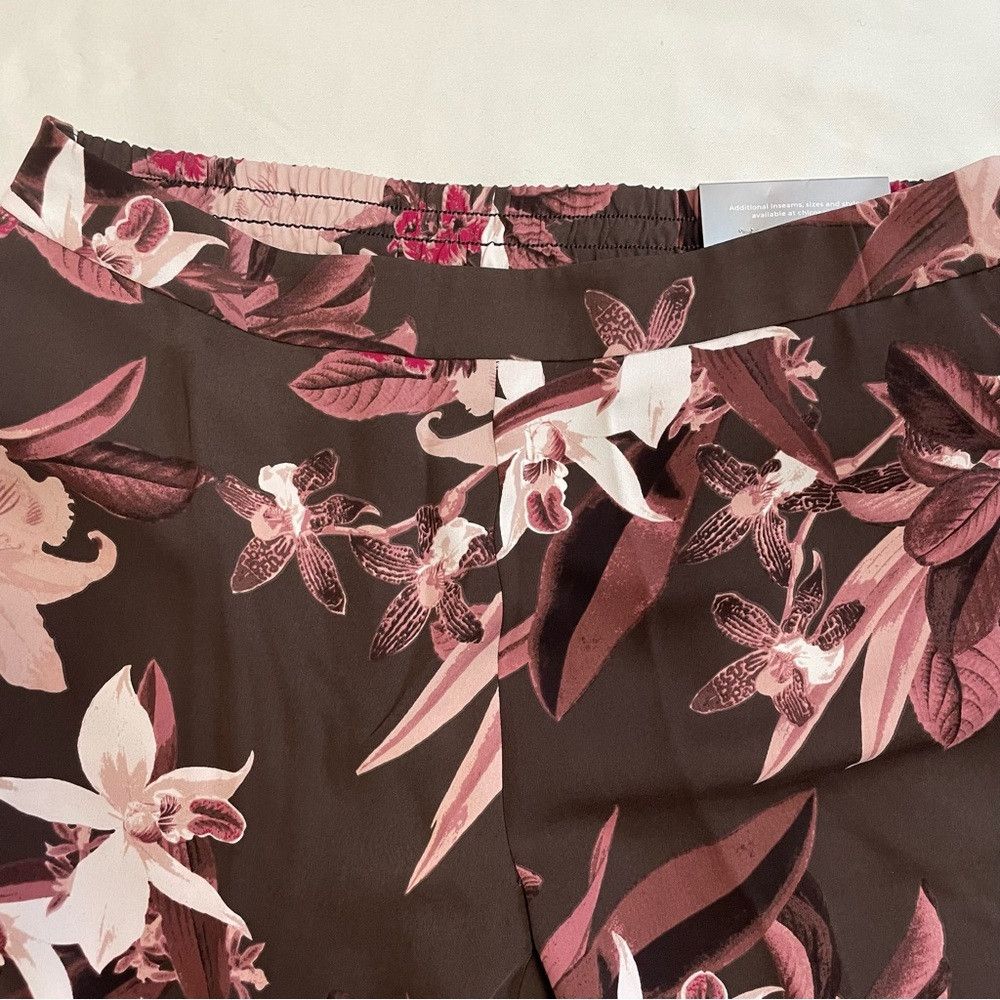 Chicos NWT New Chico's El Cielo Wide-Leg Floral Pants Size 0.5 US Size 28" / US 6 / IT 42 - 9 Thumbnail