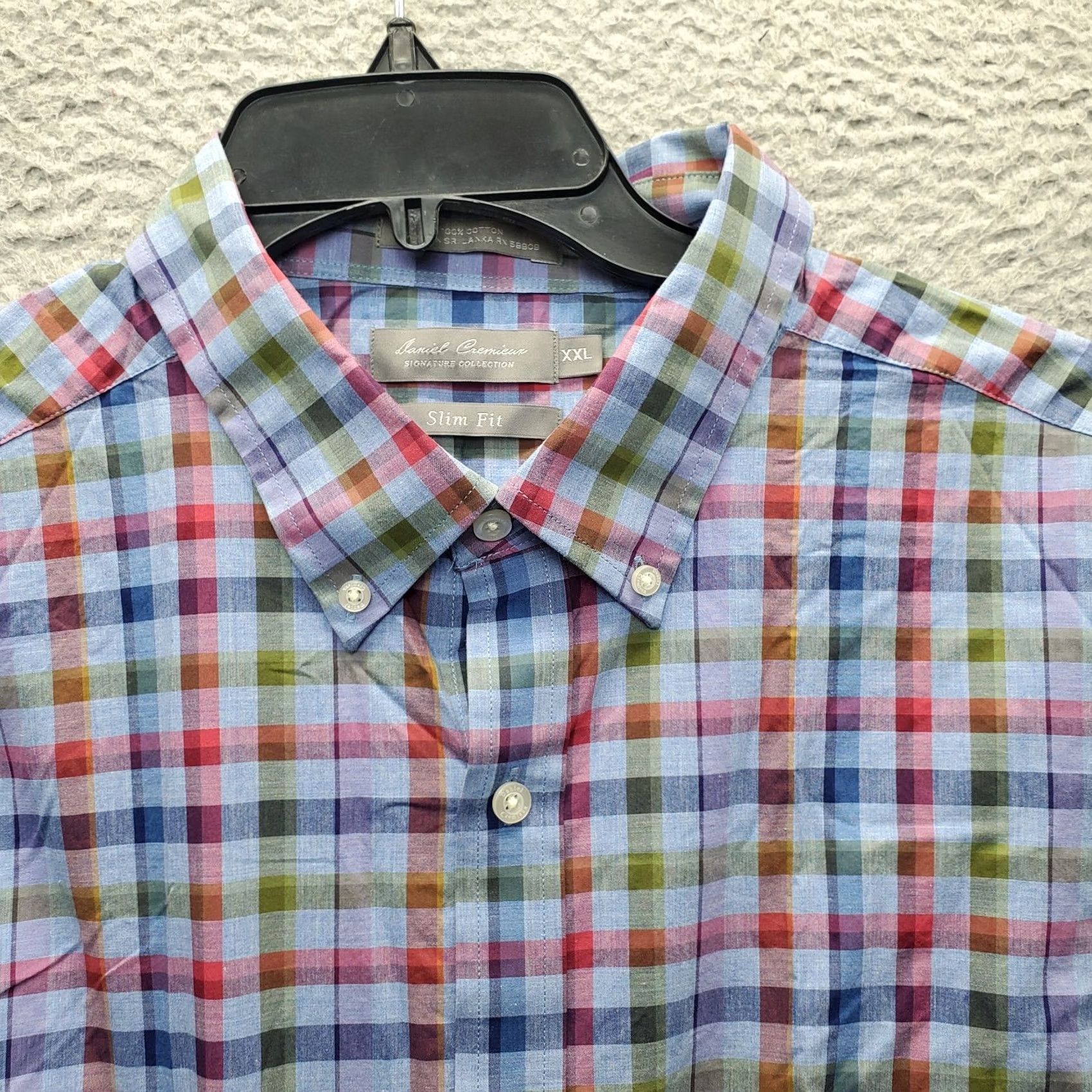 Cremieux Daniel Cremieux Shirt Mens XXL Multicolor Check Slim Fit Long Sleeve Button Down Size US XXL / EU 58 / 5 - 6 Thumbnail