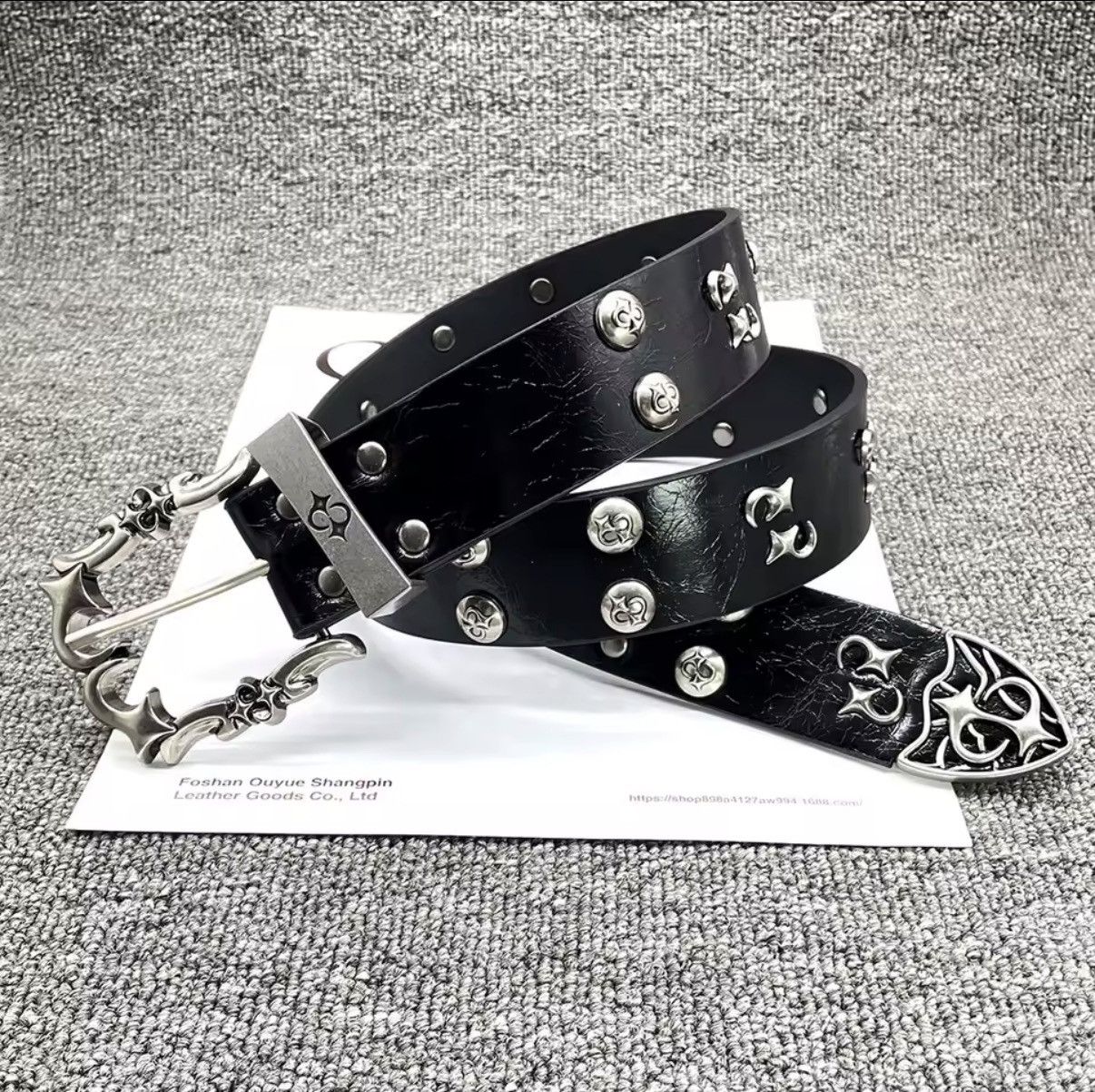 Other Y2K Fashion Design Retro Silver Belt Rock Punk Belt Size ONE SIZE - 2 Thumbnail