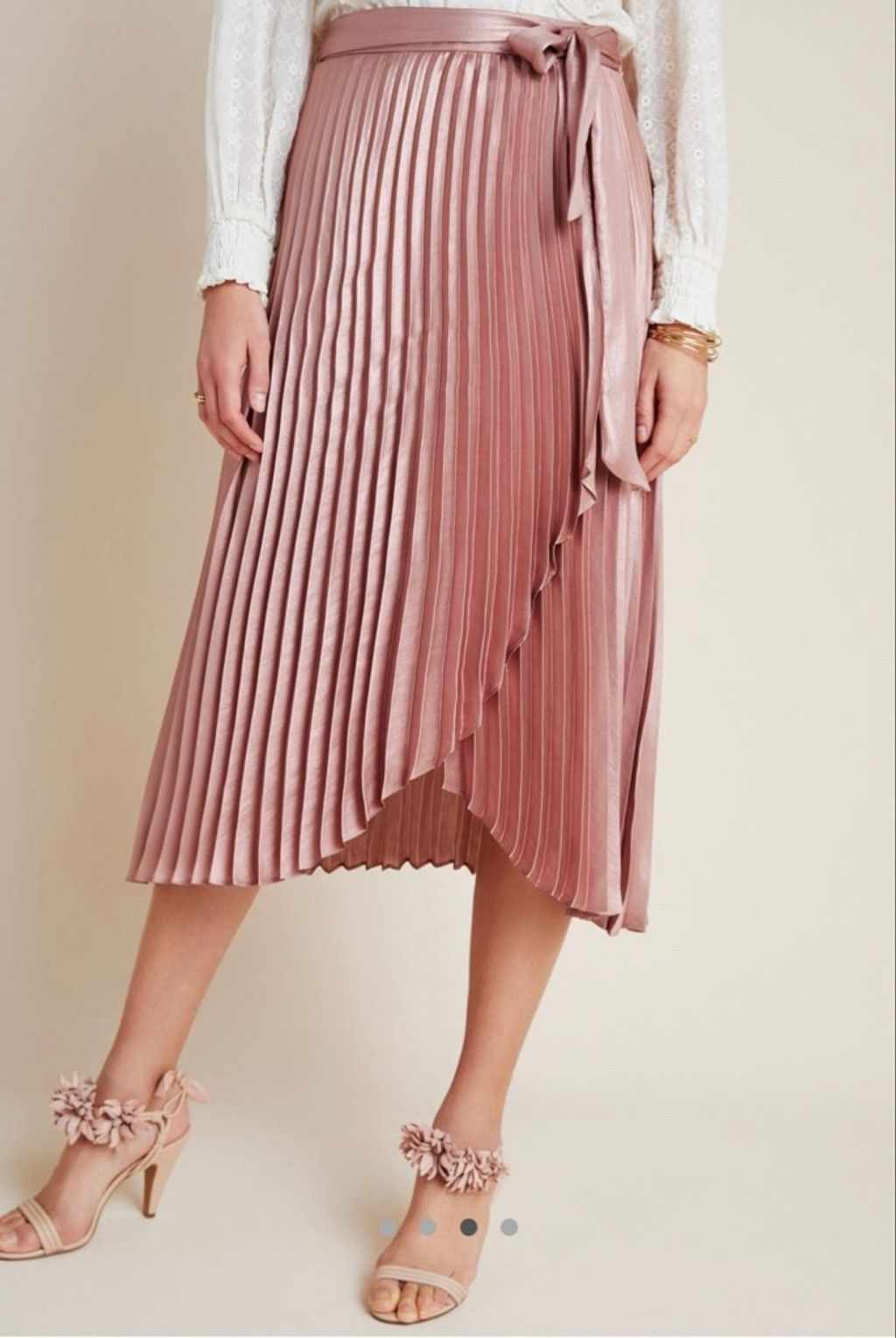 Anthropologie Anthropologie Maeve Paulina Pleated Midi Skirt Size 26" / US 2 / IT 38 - 3 Thumbnail