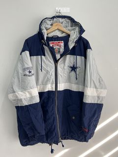 Men's Starter White Dallas Cowboys Vintage Rebound Full-Zip Track Jacket