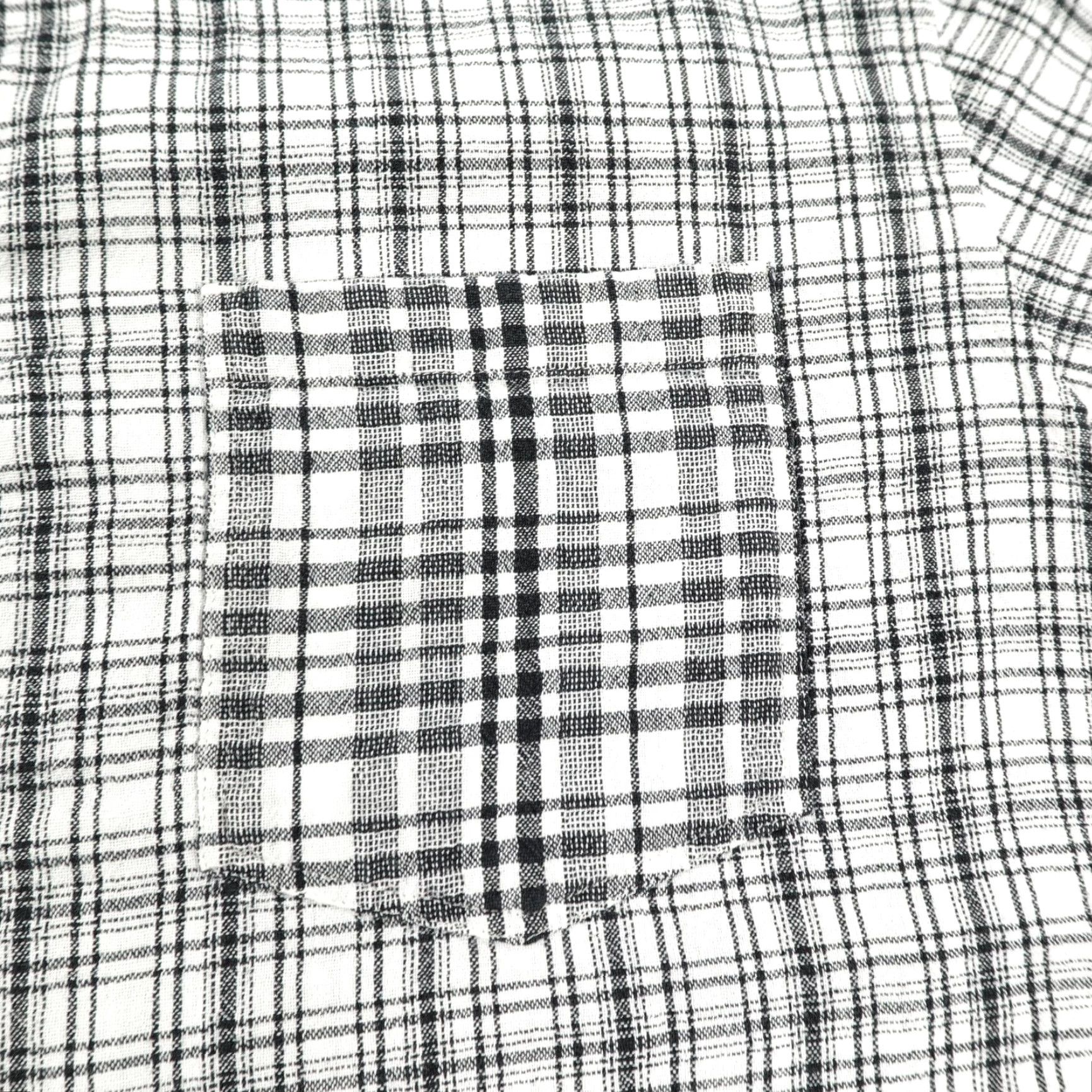 Norse Projects Norse Projects Shirt Mens Large Blue Gray Plaid Cotton Linen Blend Casual Summer Short Sleeve Button-Up Size US L / EU 52-54 / 3 - 3 Thumbnail