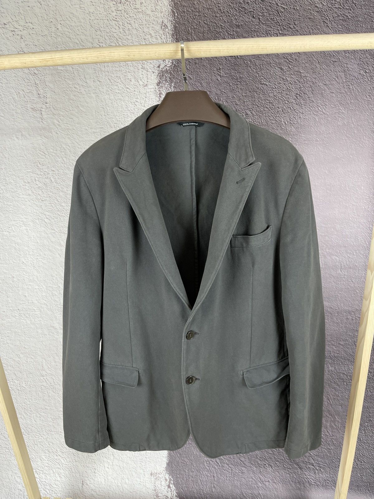 Dolce & Gabbana Dolce & Gabbana cotton 2 button blazer sport coat Size 48R - 2 Thumbnail