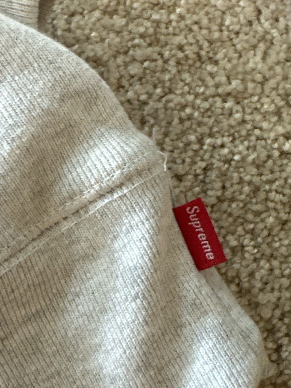 Supreme Supreme Sleeve Embroidery Hooded Ash Grey Sweatshirt Size US M / EU 48-50 / 2 - 7 Thumbnail