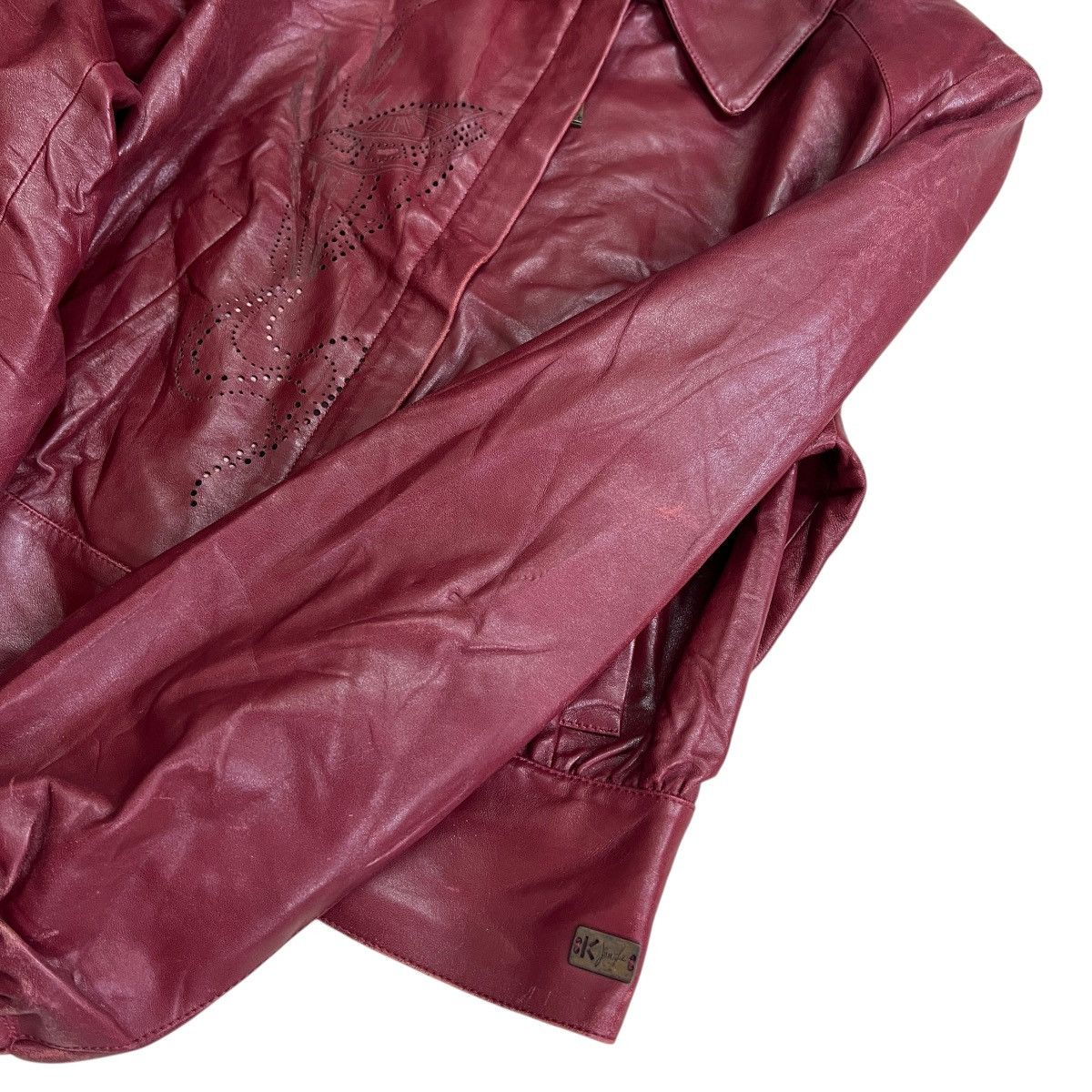 Kenzo 🔥 KENZO JUNGLE LEATHER BLOUSON CASUAL JACKET MADE IN FRANCE Size M / US 6-8 / IT 42-44 - 9 Thumbnail