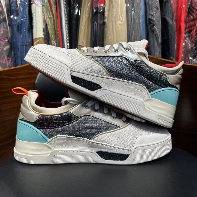 Balenciaga White and Blue Athletic Sneakers-2505 Size US 10.5 / EU 43-44 - 8 Thumbnail