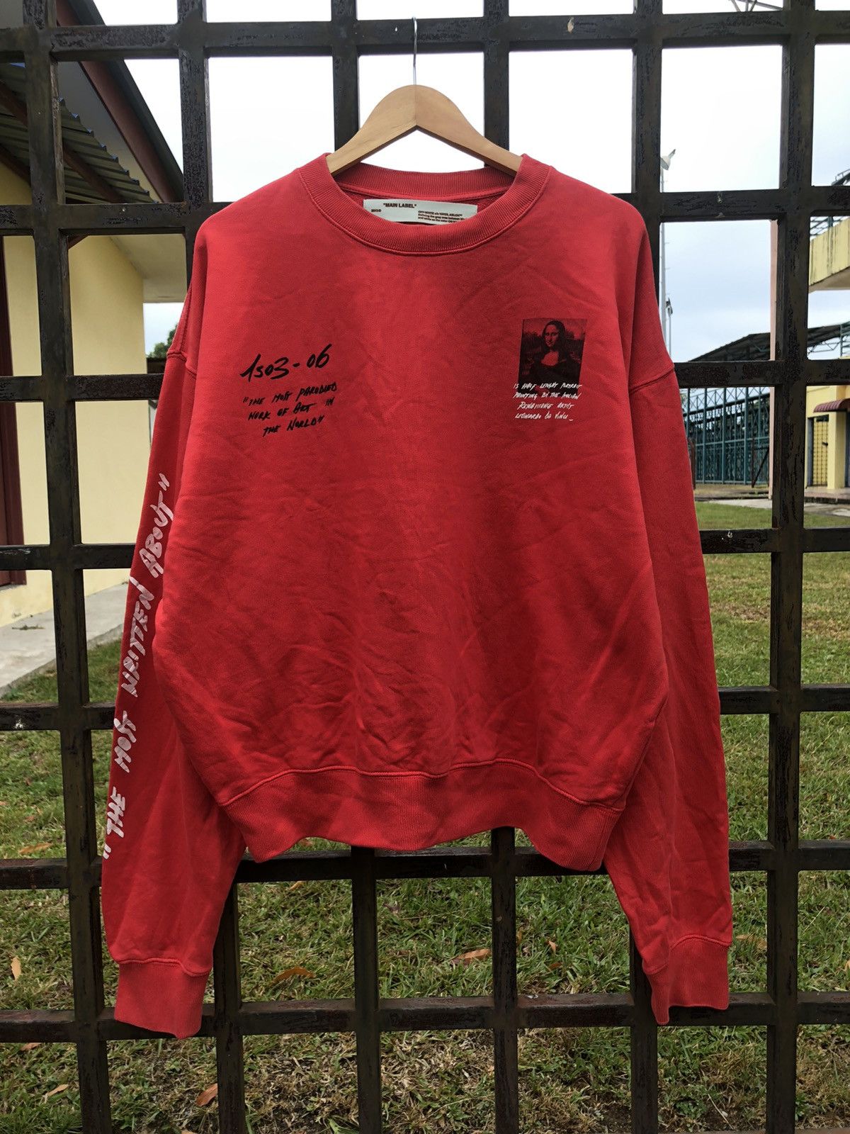 Off-White Virgil Abloh MCA Figure OF Speech OFF-WHITE Monalisa Sweater Size US M / EU 48-50 / 2 - 5 Thumbnail