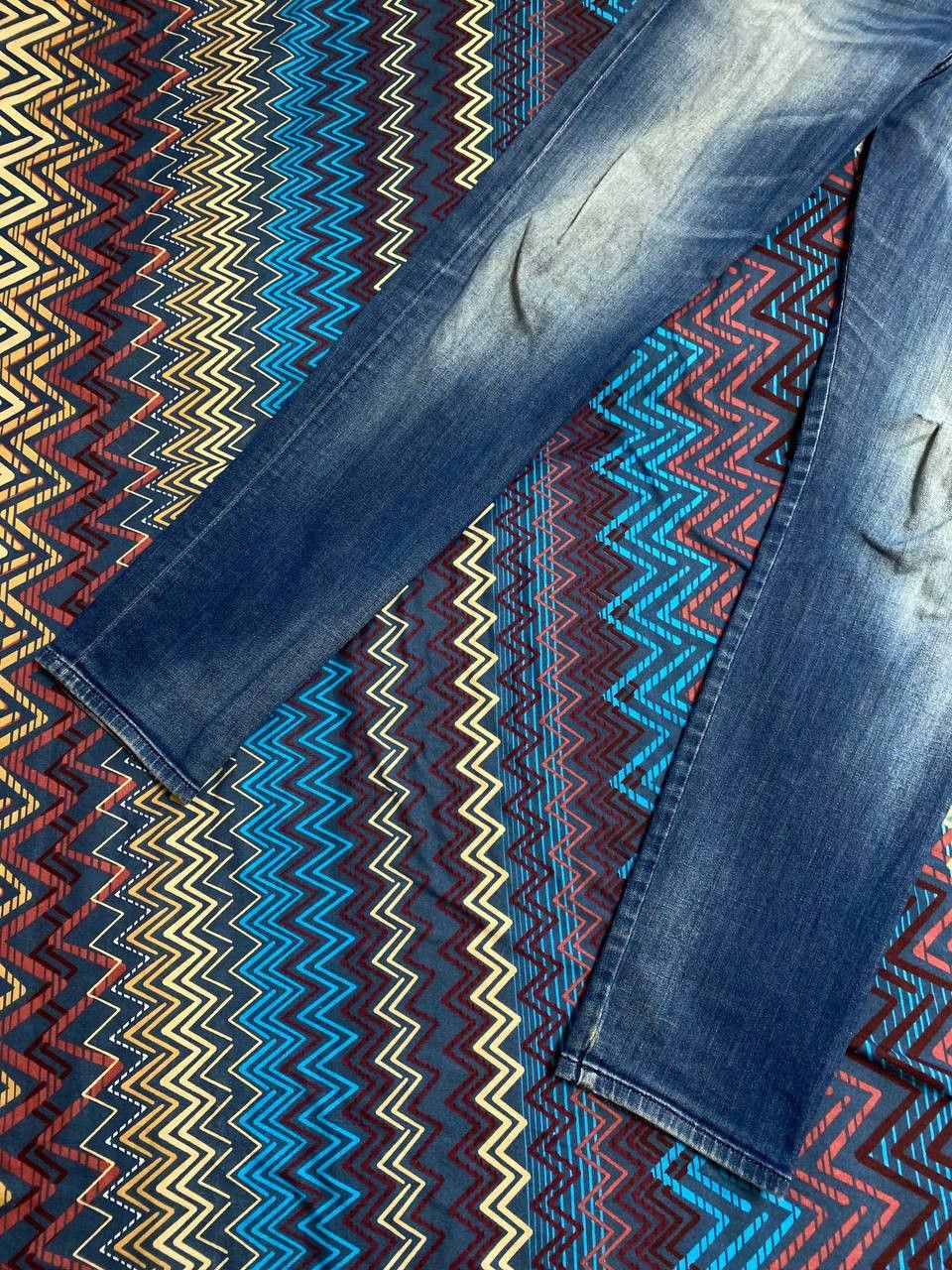 Diesel × Japanese Brand × Vintage Vintage Diesel D-BAZER Baggy Jeans Big Diesel Logo Size US 31 - 15 Thumbnail