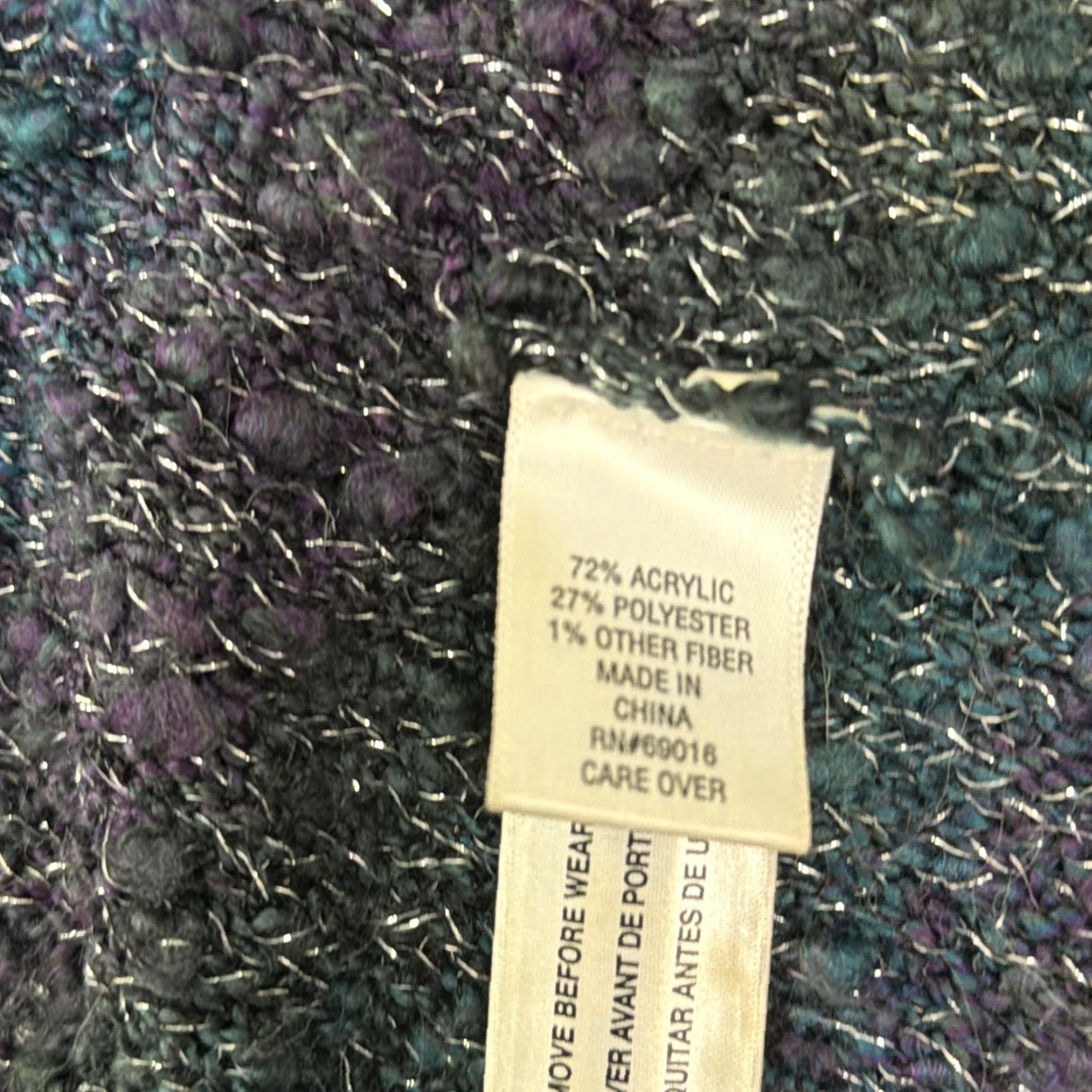 Laura Ashley Laura Ashley Cardigan Sweater Womens L Long Green Open Front Boucle Knit Size L / US 10 / IT 46 - 6 Thumbnail