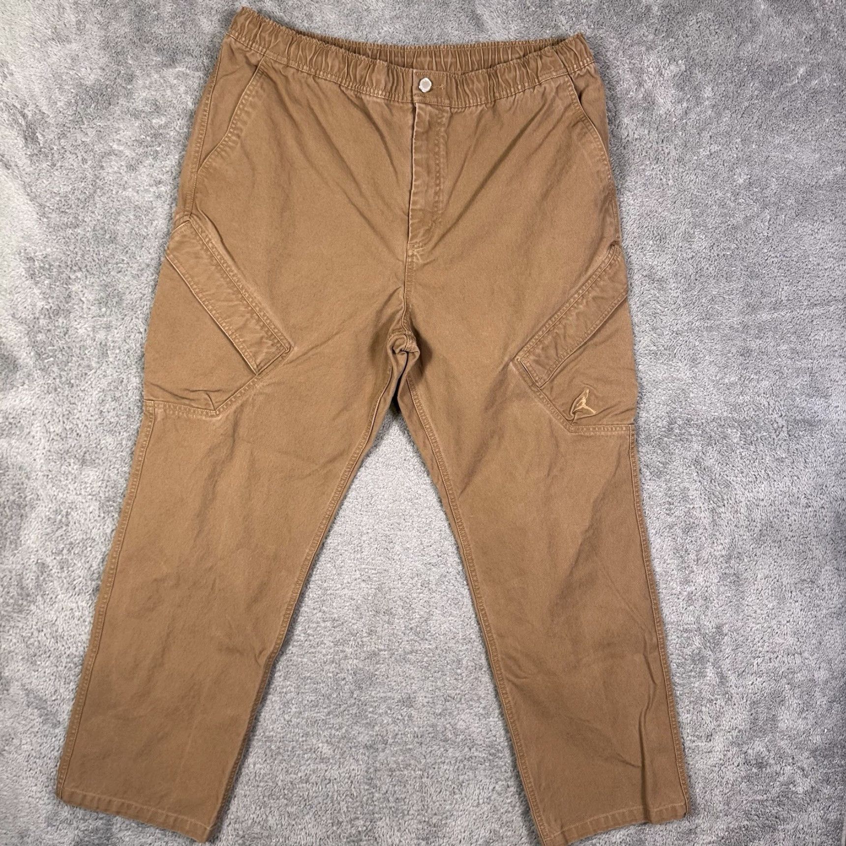 Nike Nike Jordan Chicago Utility Pants Men XL Cargo Trousers Pockets Canvas Cotton Brown Size US 36 / EU 52 - 2 Thumbnail