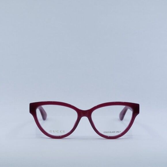 Gucci 🕶️ New Gucci GG1581O 003 Eyeglasses - Fuchsia Frame Size ONE SIZE - 2 Thumbnail