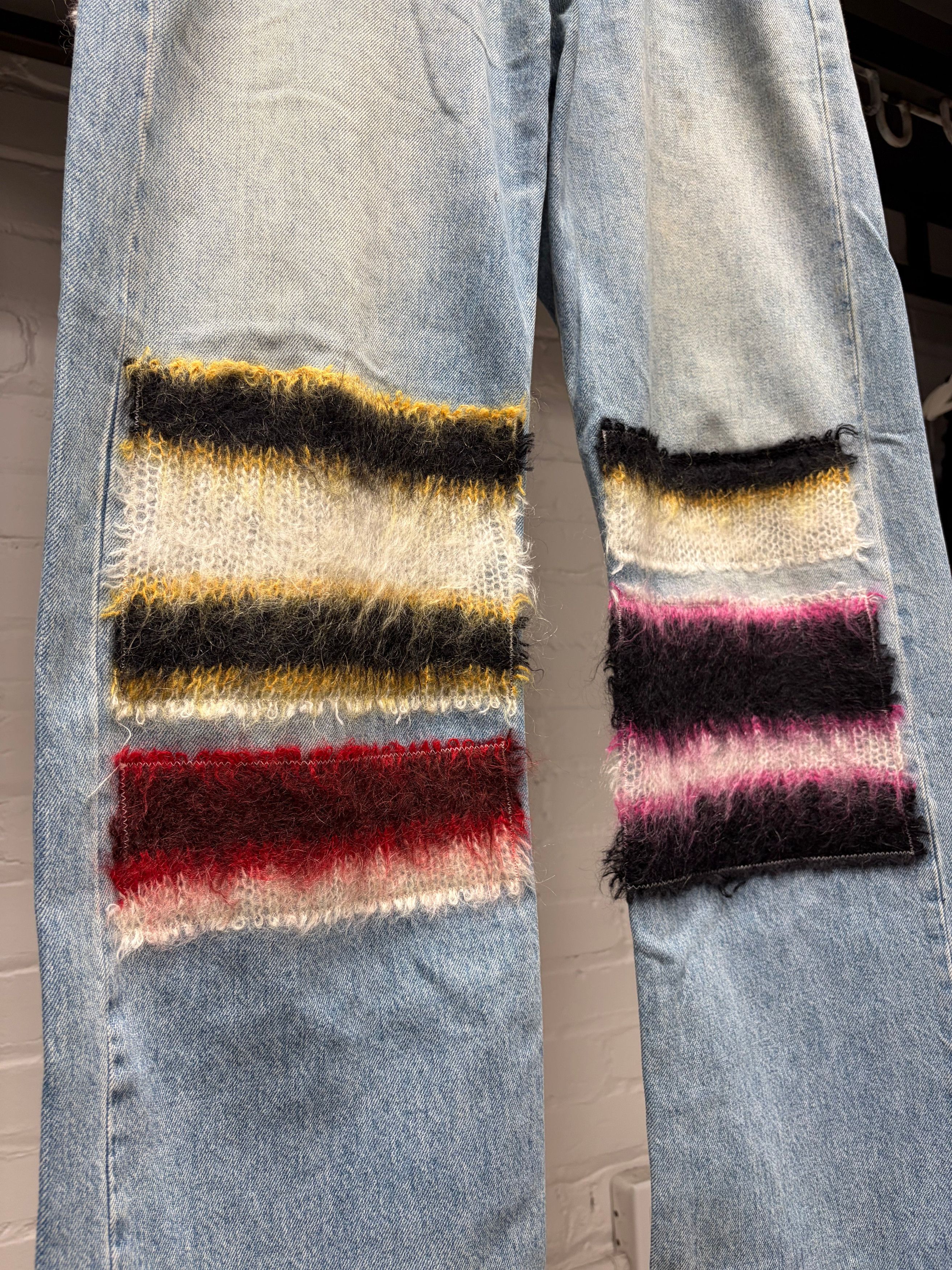 Marni Marni Mohair Patch Straight Leg Washed Blue Denim Size US 32 / EU 48 - 2 Thumbnail