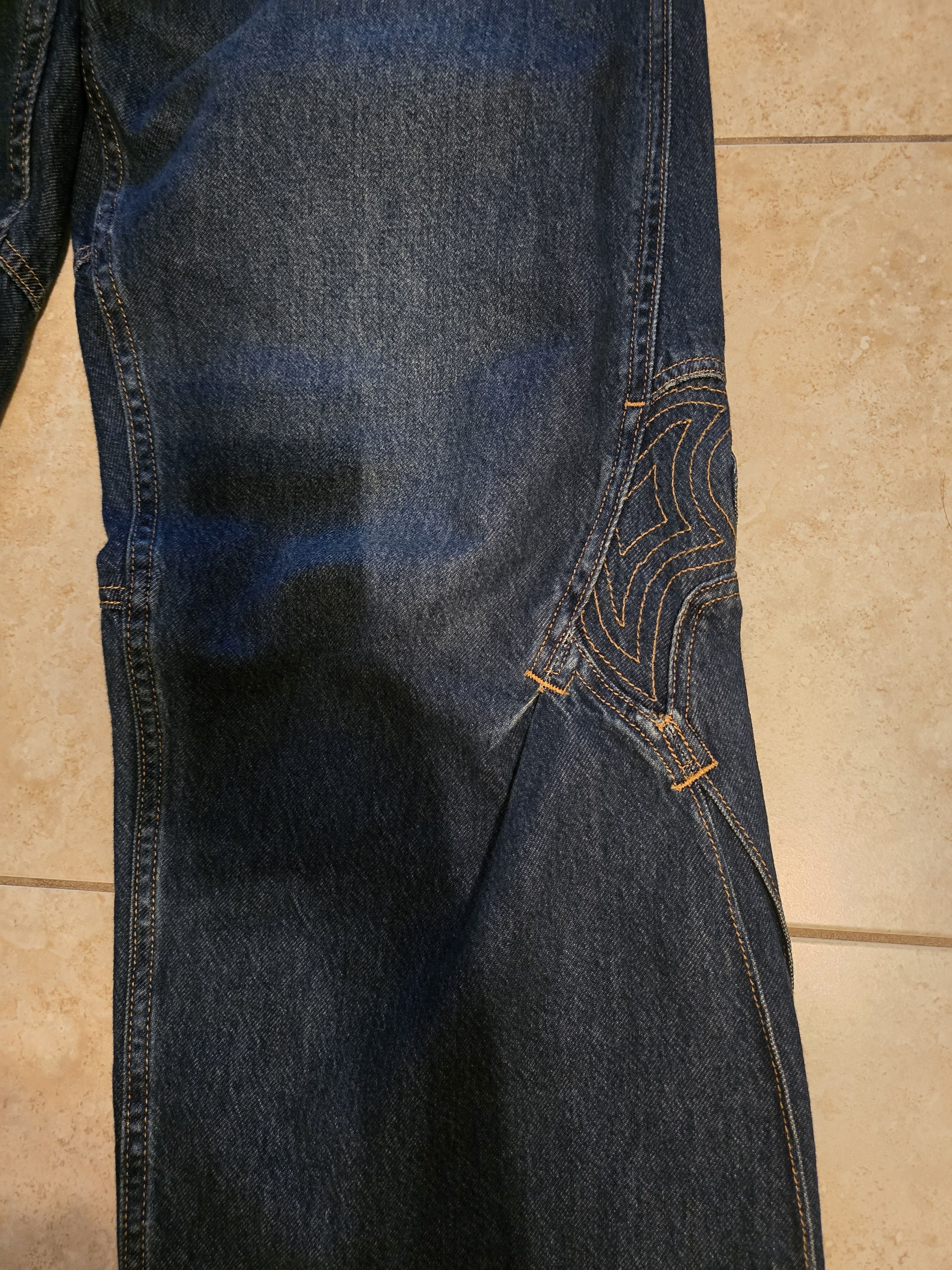 Kiko Kostadinov × Levi's Kiko Kostadinov x Levi's Mid Blue Wash Baggy Jeans Size US 32 / EU 48 - 2 Thumbnail