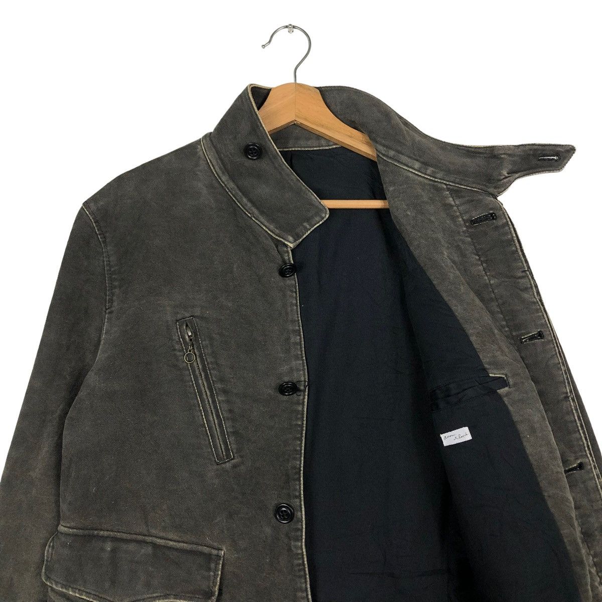 Japanese Brand × Vintage 🔥VINTAGE CHORE BIKER JACKET ADAM ET ROPE ISSEY MIYAKE Size US M / EU 48-50 / 2 - 12 Thumbnail