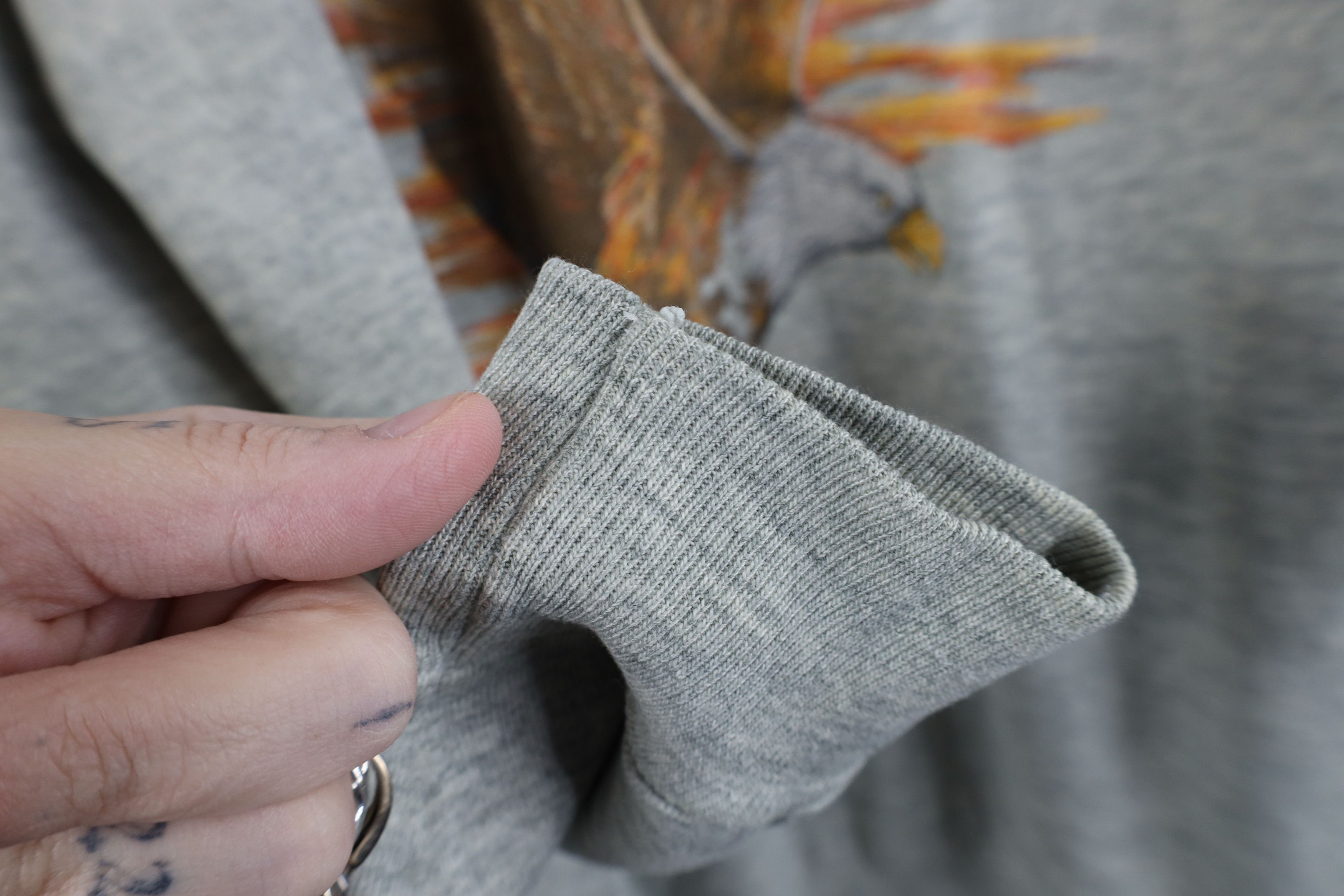 Vintage Vintage 70s 80s Streetwear Nature Eagle Sweatshirt Gray Size US M / EU 48-50 / 2 - 7 Thumbnail