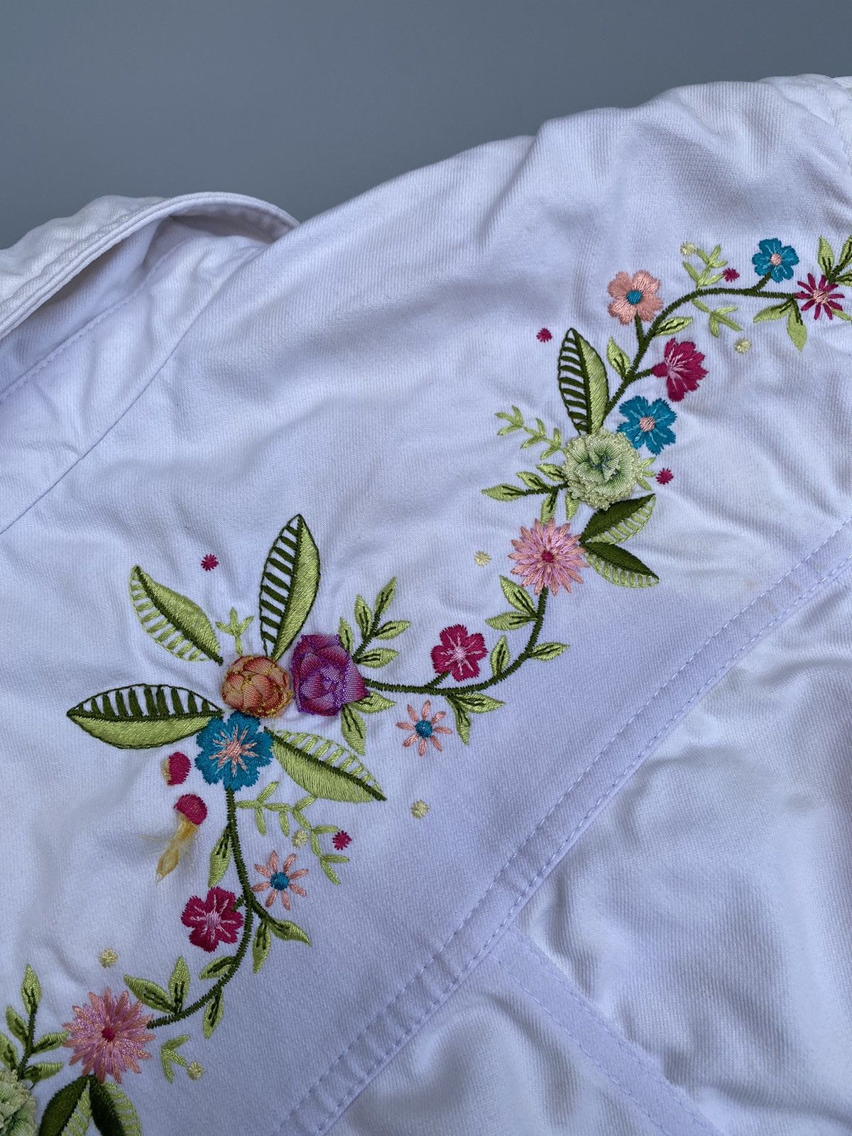 Escada Escada Archival Floral Embroidery Denim Jacket Size S / US 4 / IT 40 - 10 Thumbnail