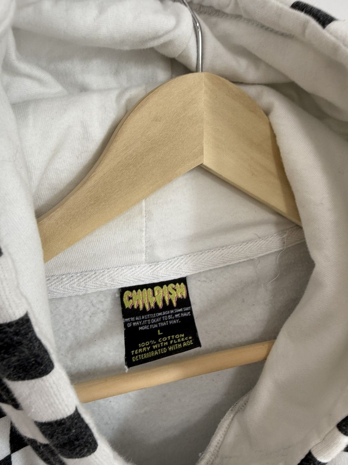 CHILDS Childish Checkerboard Pullover Hoodie Embroidered Logo Back Size US L / EU 52-54 / 3 - 6 Thumbnail