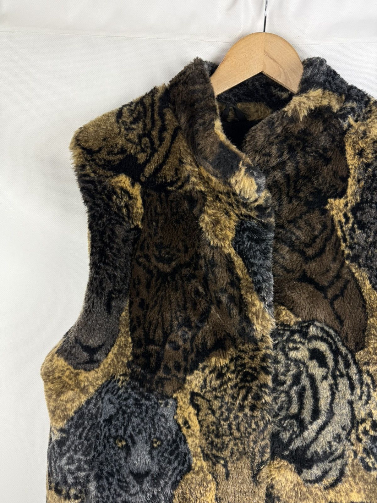 Joseph Ribkoff × Vintage Joseph Ribkoff Animal Print Faux Fur Sleeveless Vest Jacket Size M / US 6-8 / IT 42-44 - 4 Thumbnail