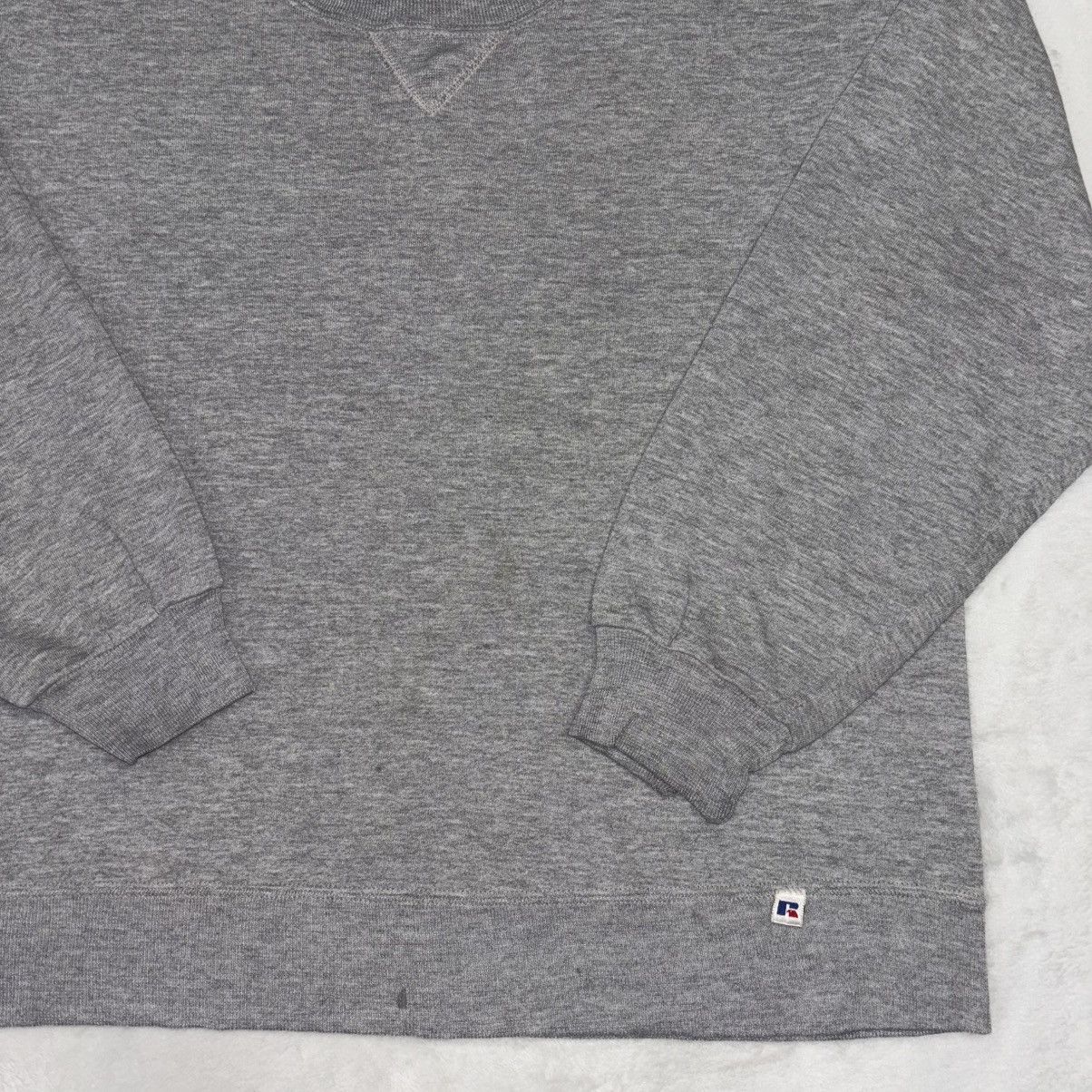 Russell Athletic Vintage Blank Crewneck Medium Russell 90s Distressed Grey Size US M / EU 48-50 / 2 - 7 Thumbnail