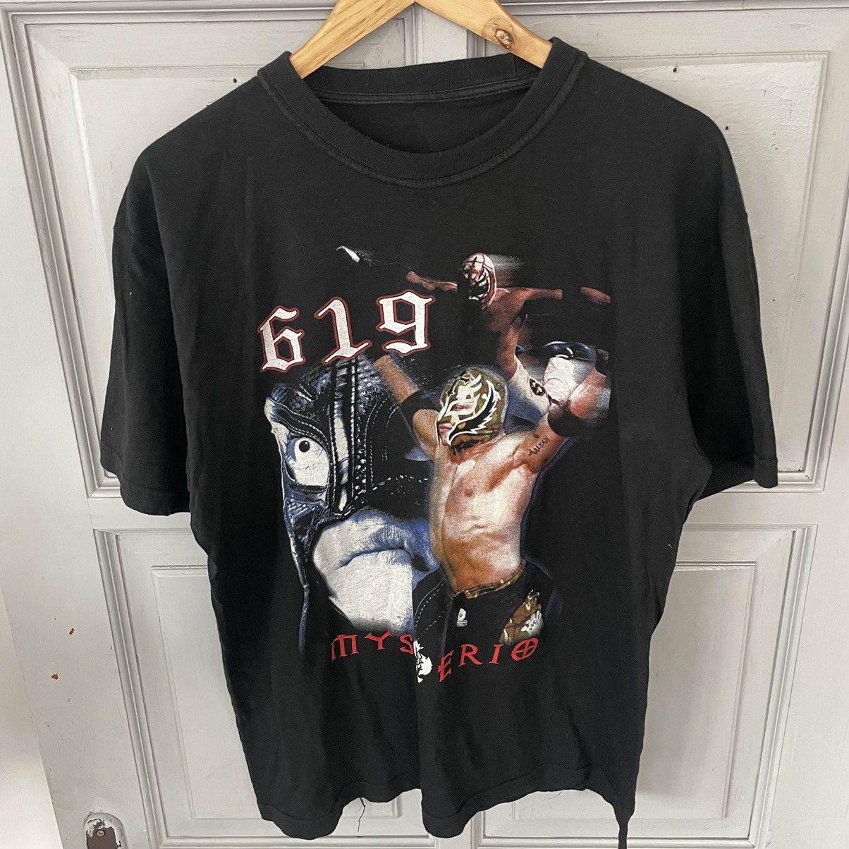 Vintage × WWE Vintage 00’s Rey Mysterio ‘619’ WWE T-shirt retro y2k Size US L / EU 52-54 / 3 - 4 Thumbnail