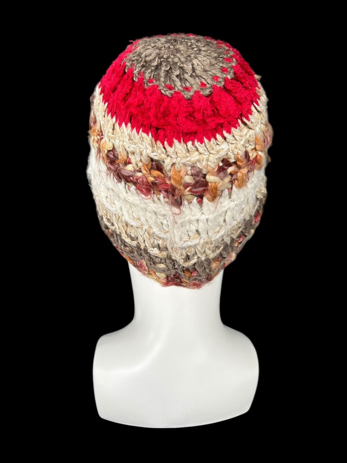 Japanese Brand × Kapital × Vintage Crochet Knitted Handmade Beanie Hats ☠️☠️ Size ONE SIZE - 4 Thumbnail