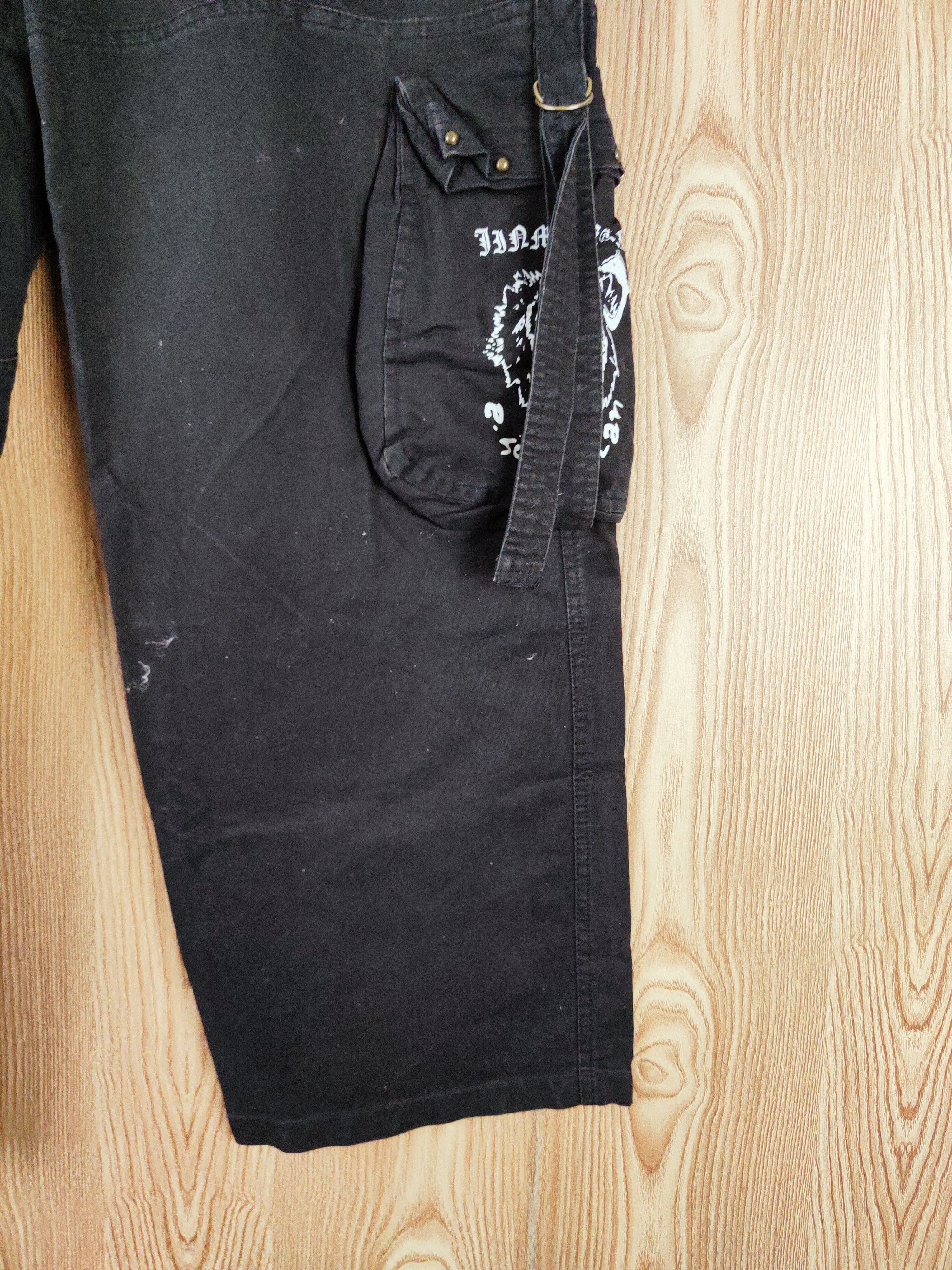 Japanese Brand DL JinMa Jeans Black Multipocket Tactical Cargo Pants #W518 Size US 32 / EU 48 - 7 Thumbnail