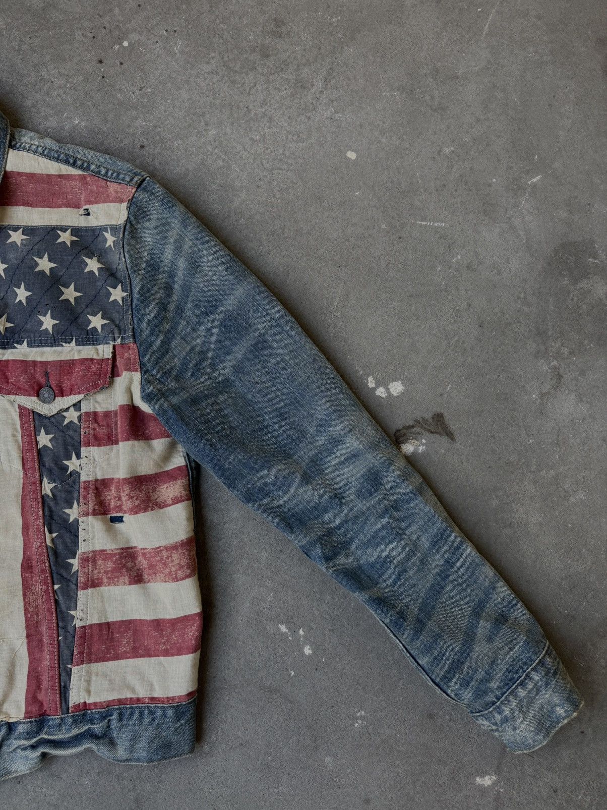 Denim & Supply Ralph Lauren 2000s Denim & Supply Ralph Lauren Flag Denim Jacket Size US M / EU 48-50 / 2 - 8 Thumbnail