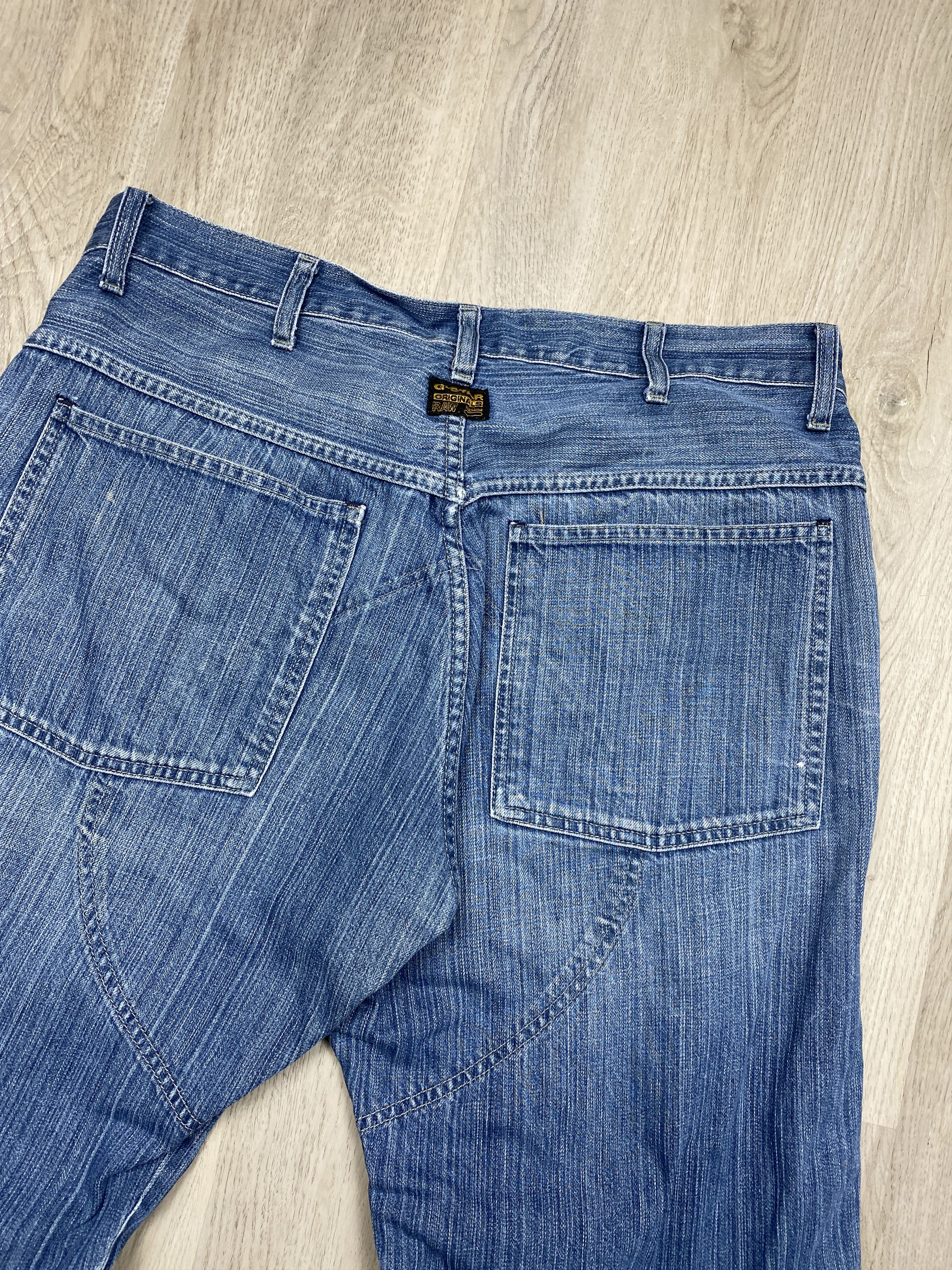 G-Star G Star Raw 90s Vintage Mens Double Knee Denim Pants Jeans Size US 36 / EU 52 - 7 Thumbnail