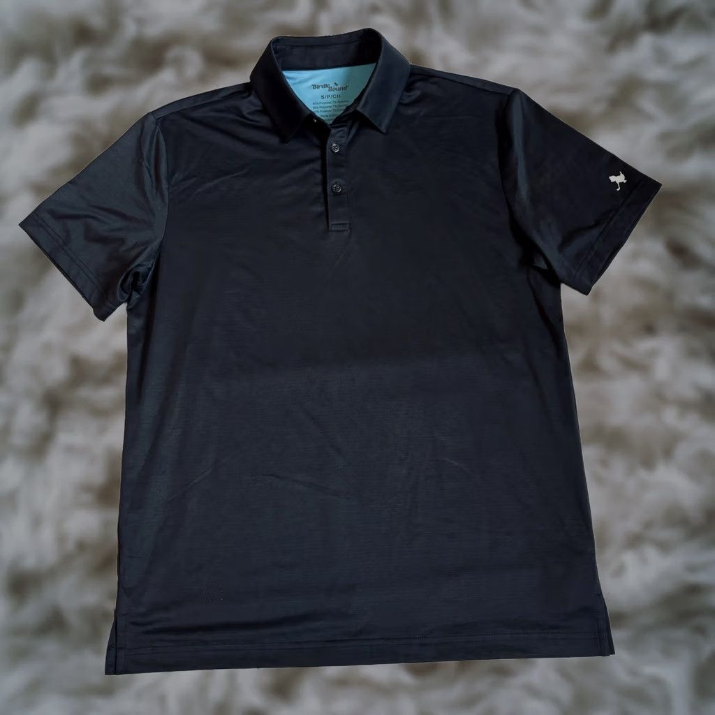 Vintage VINTAGE NWOT Mens Bad Birdie Golf Polo Shirt Black Polyester Stretch sz Small Size US S / EU 44-46 / 1 - 1 Thumbnail