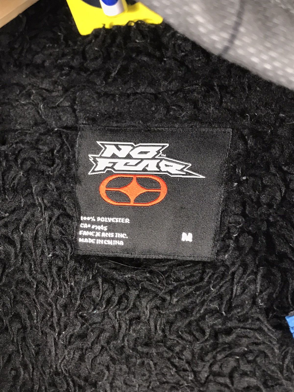 No Fear × Vintage ⚡️Vintage Y2K No Fear Hooded Fleece In Side Sweater Size US M / EU 48-50 / 2 - 10 Thumbnail