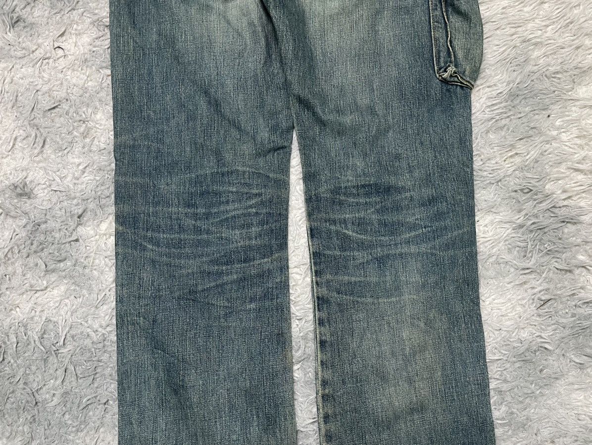 Japanese Brand 60s JOHN BULL RARE 5 POCKET JEANS DISTRESSED Size US 31 - 15 Thumbnail