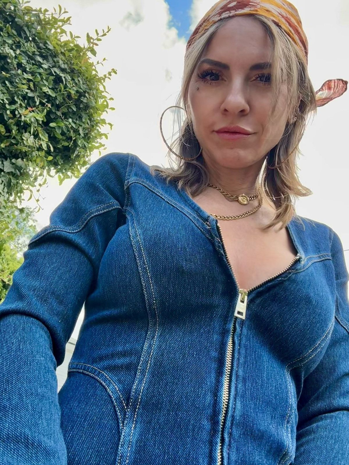 Guess Dark Wash Denim Zip Catsuit | Retro Y2K Vibe | Medium | NEW Size 27" / US 4 / IT 40 - 4 Thumbnail