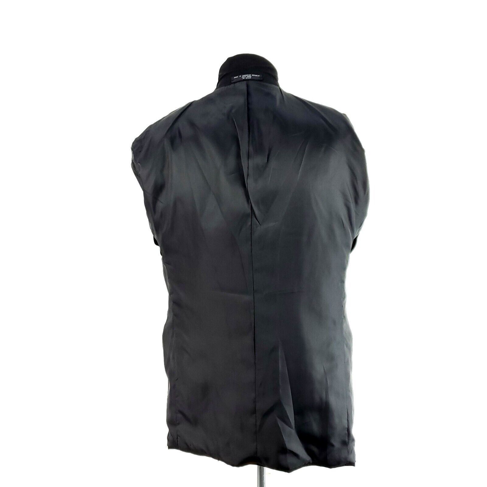 Jones New York Jones New York Wool 3 Felt Button Tuxedo Jacket 42L Black Size 42L - 12 Thumbnail