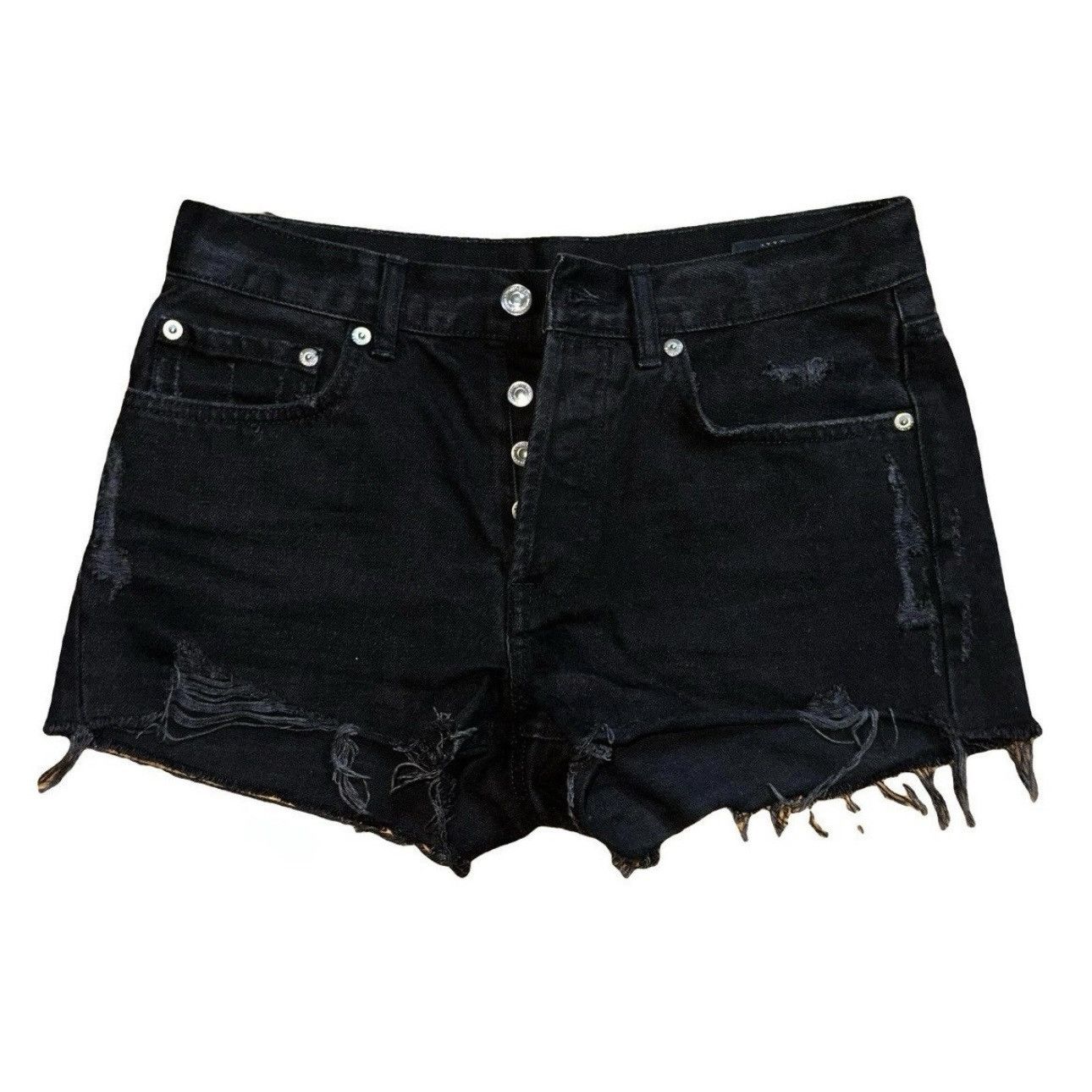 Allsaints Mai distressed shorts Size 27" / US 4 / IT 40 - 1 Thumbnail