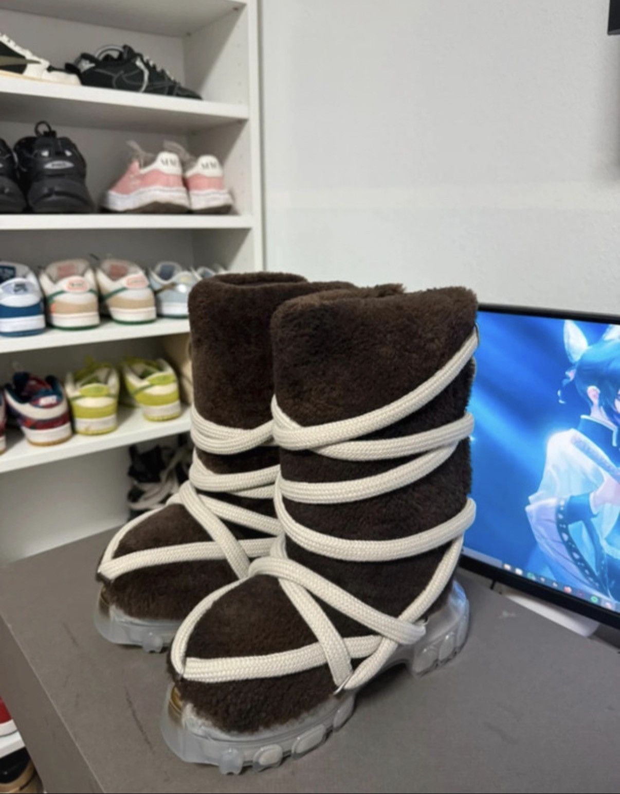 Rick Owens Rick Owens Lunar Boots Brown Size US 5 / IT 35 - 1 Thumbnail