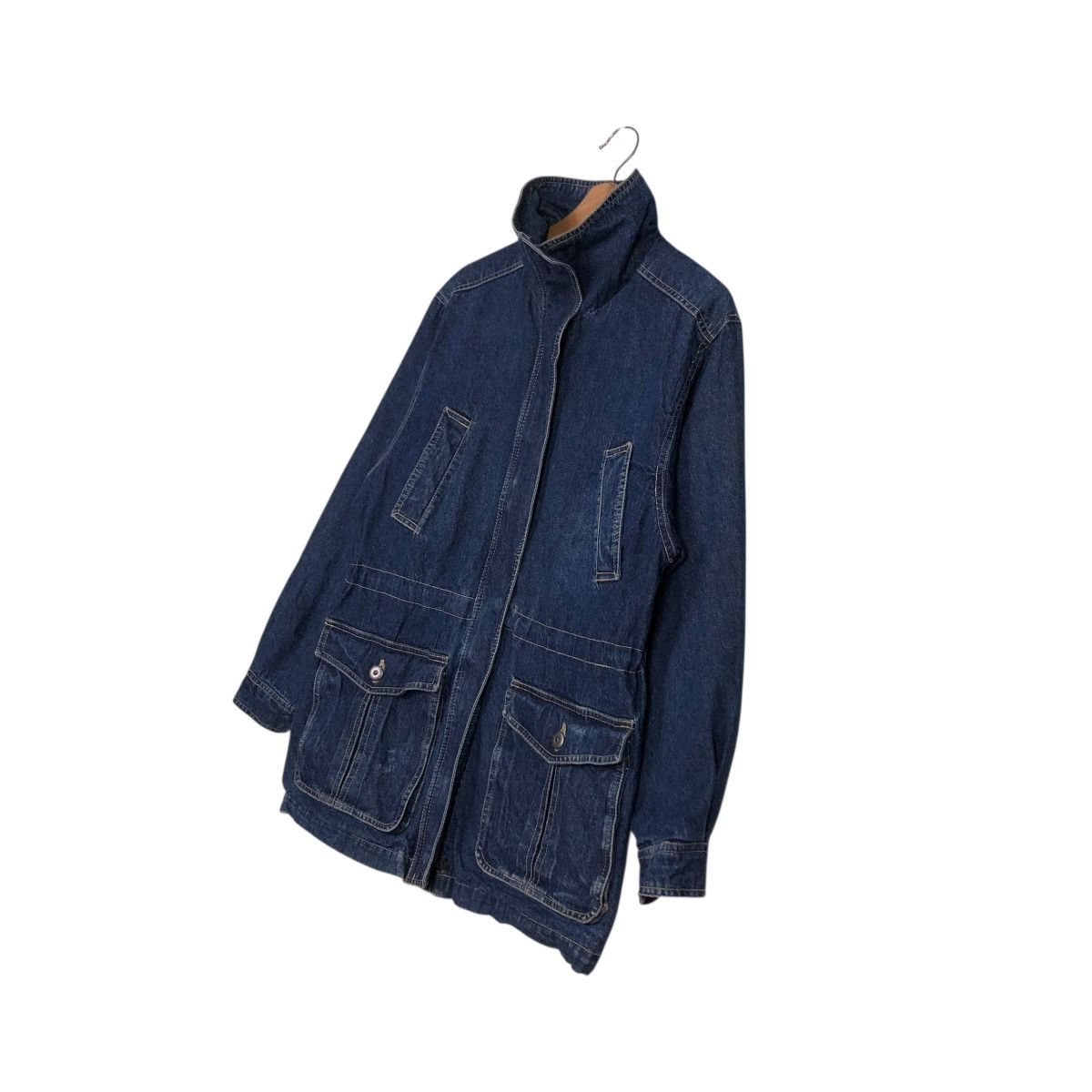 Japanese Brand 🔥VINTAGE BIKER DENIM JACKET BLANKET PACIFIC ISSEY MIYAKE Size US S / EU 44-46 / 1 - 5 Thumbnail