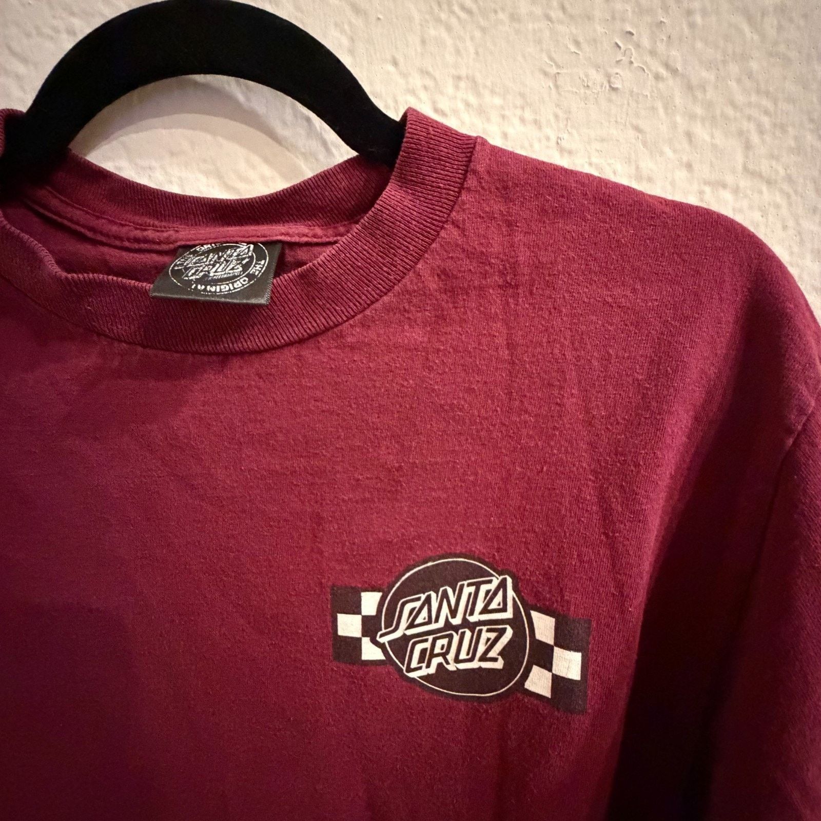 Santa Cruz Skateboards Santa Cruz Long Sleeve Shirt Maroon Checker Logo M Y2K Size US M / EU 48-50 / 2 - 2 Thumbnail