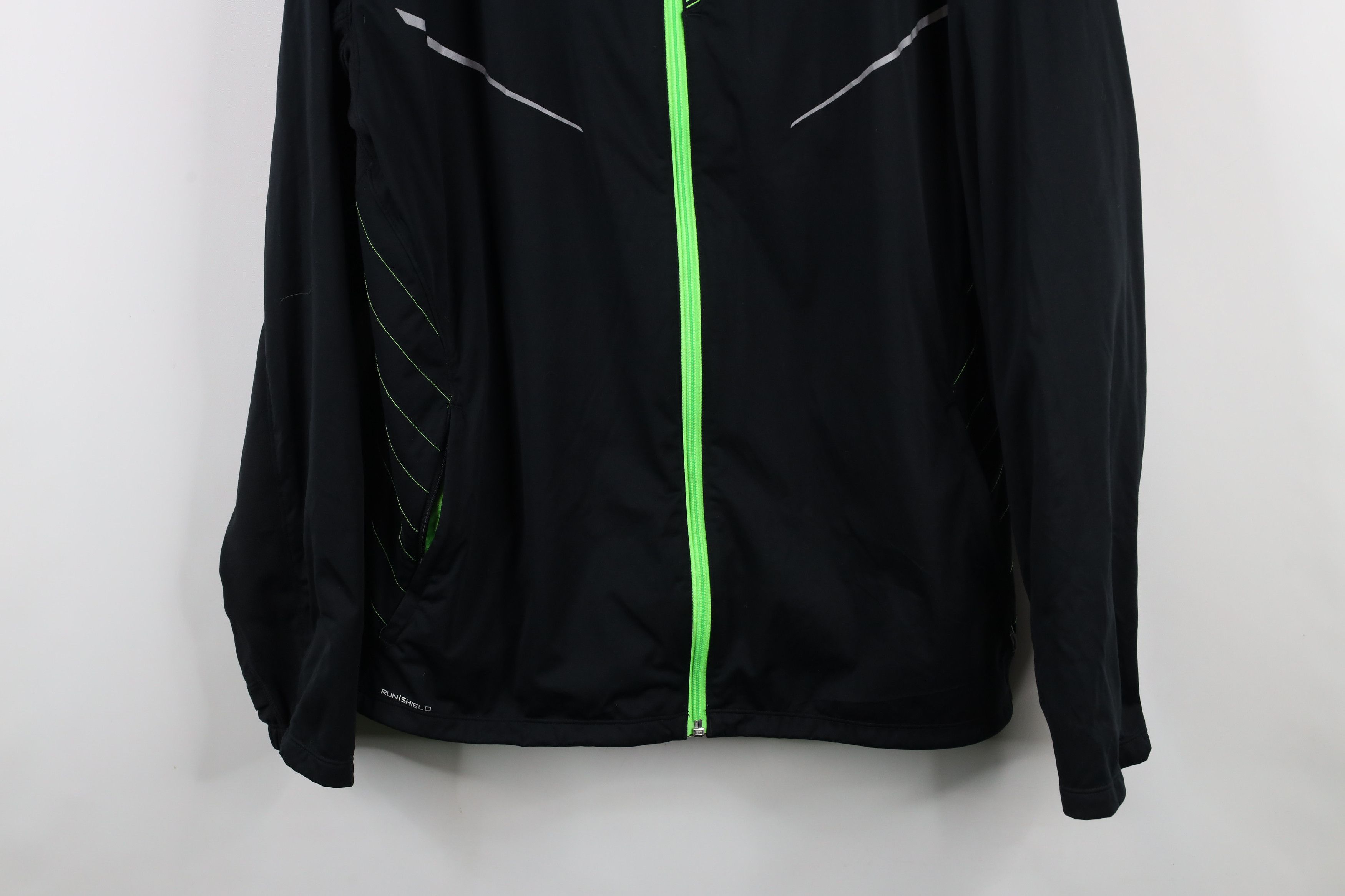 Saucony × Vintage Saucony Running Reflective Running Jogging Full Zip Jacket Size US L / EU 52-54 / 3 - 3 Thumbnail