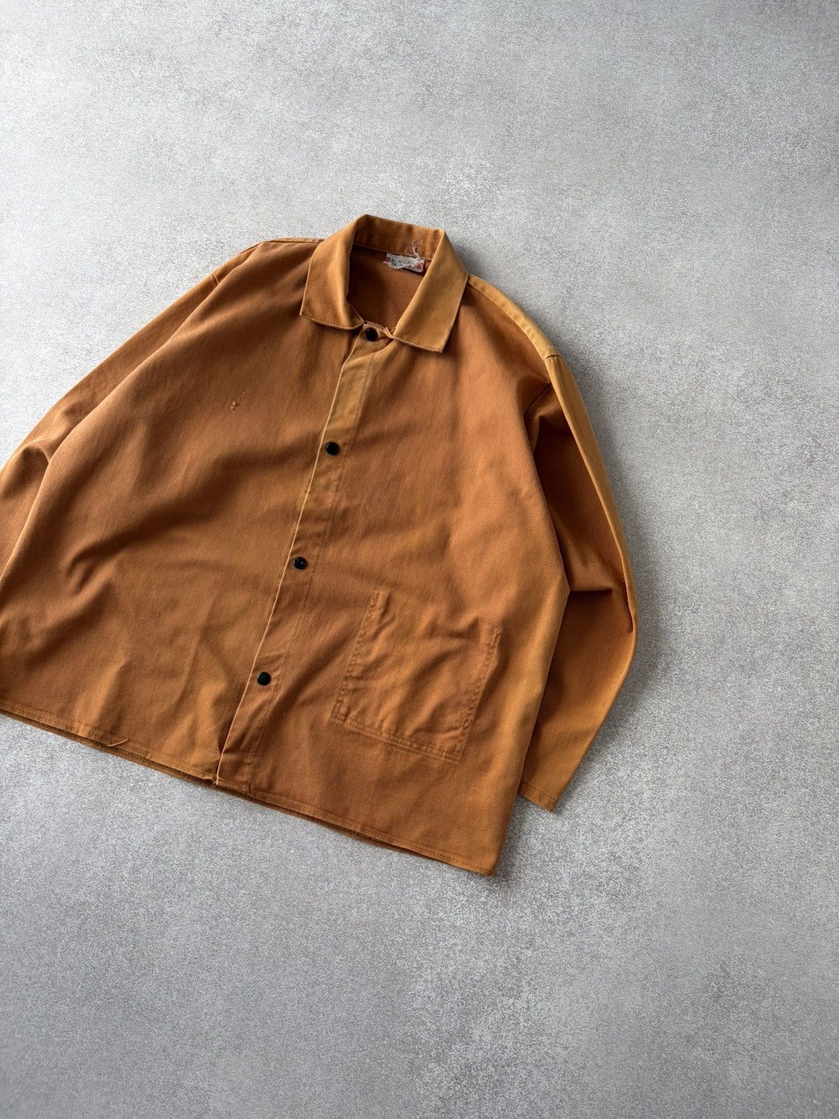 Vintage VTG French Work Sun - faded Distressed Brown Jacket Size XL Size US XL / EU 56 / 4 - 4 Thumbnail