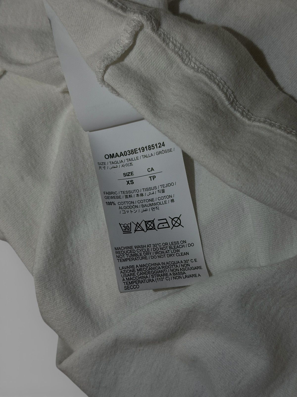 Off-White OFF-WHITE SS19 SSENSE EXCLUSIVE INCOMPLETE SPRAY PAINT TEE Size US XS / EU 42 / 0 - 5 Thumbnail