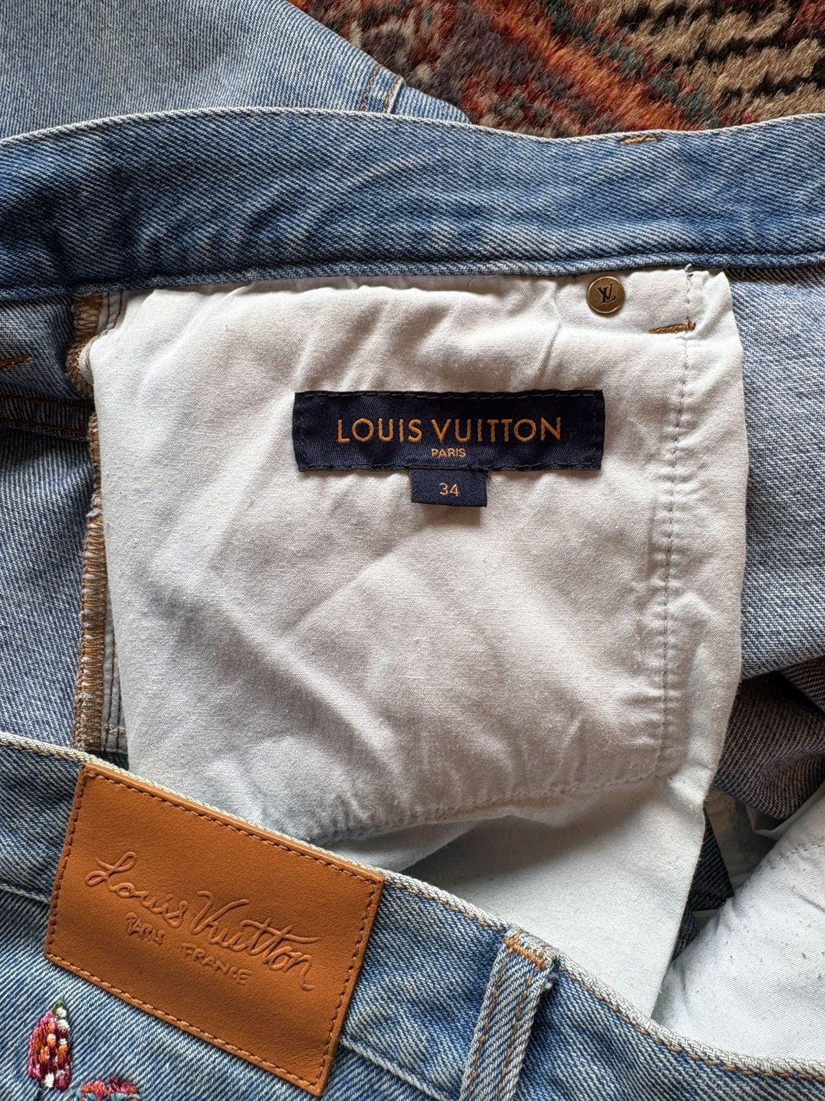 Louis Vuitton Louis Vuitton Floral Denim Size US 34 / EU 50 - 9 Thumbnail
