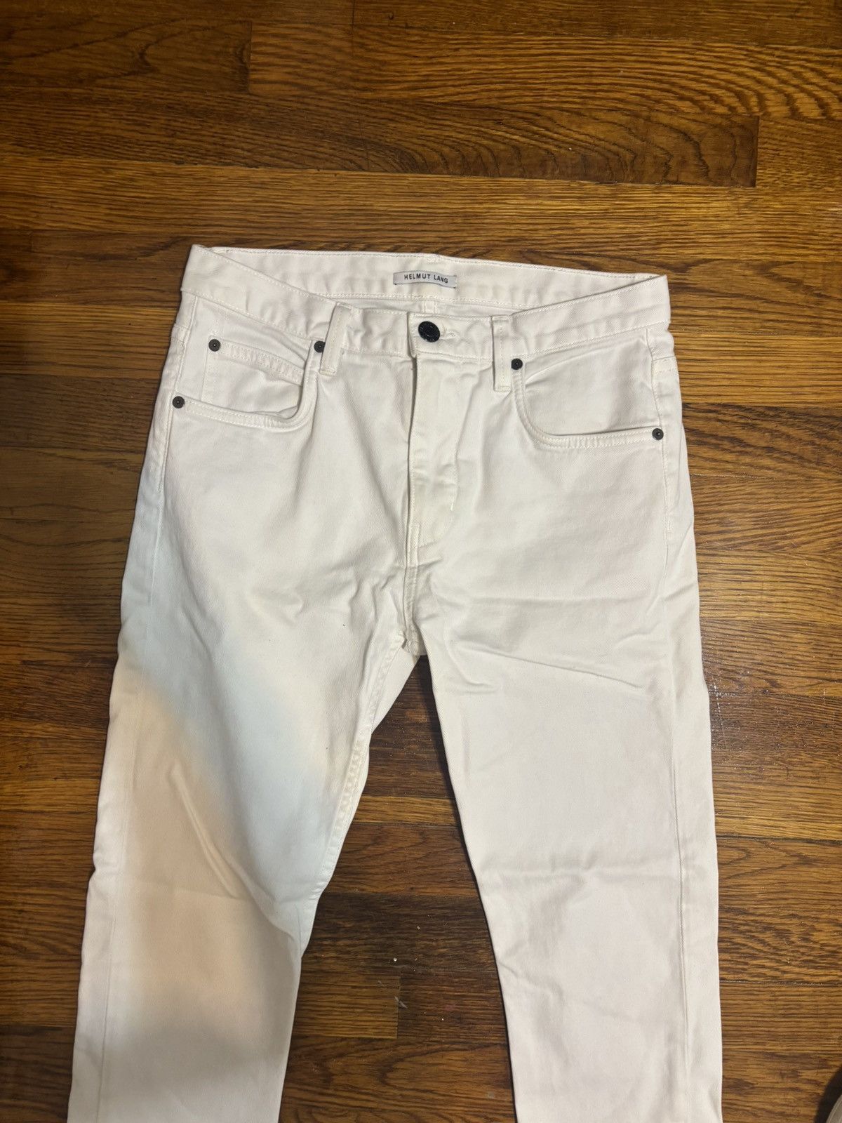 Helmut Lang white helmut lang denim Size US 29 - 2 Thumbnail